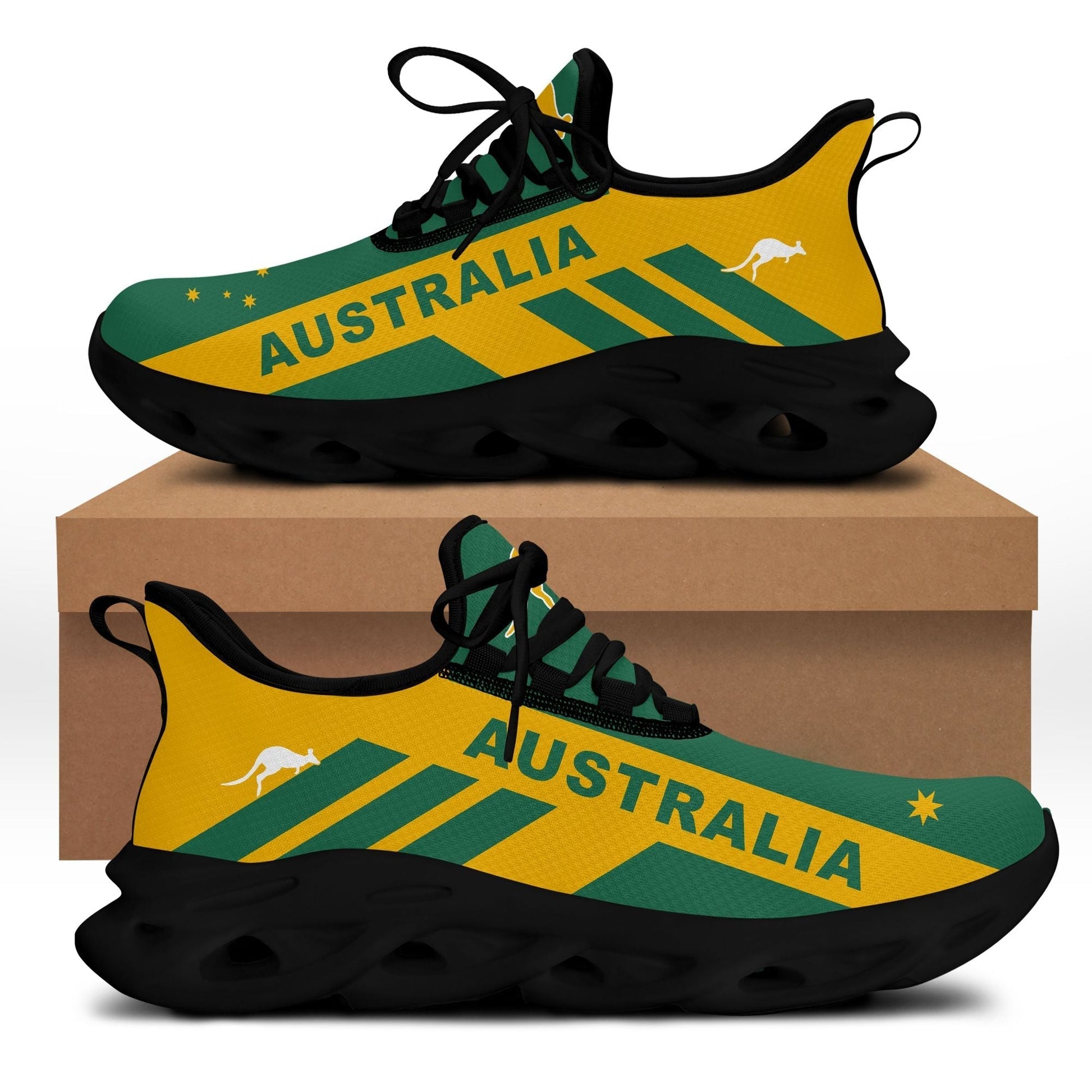Polynesian Footwear Australia Sport Flag Clunky Sneakers LT10