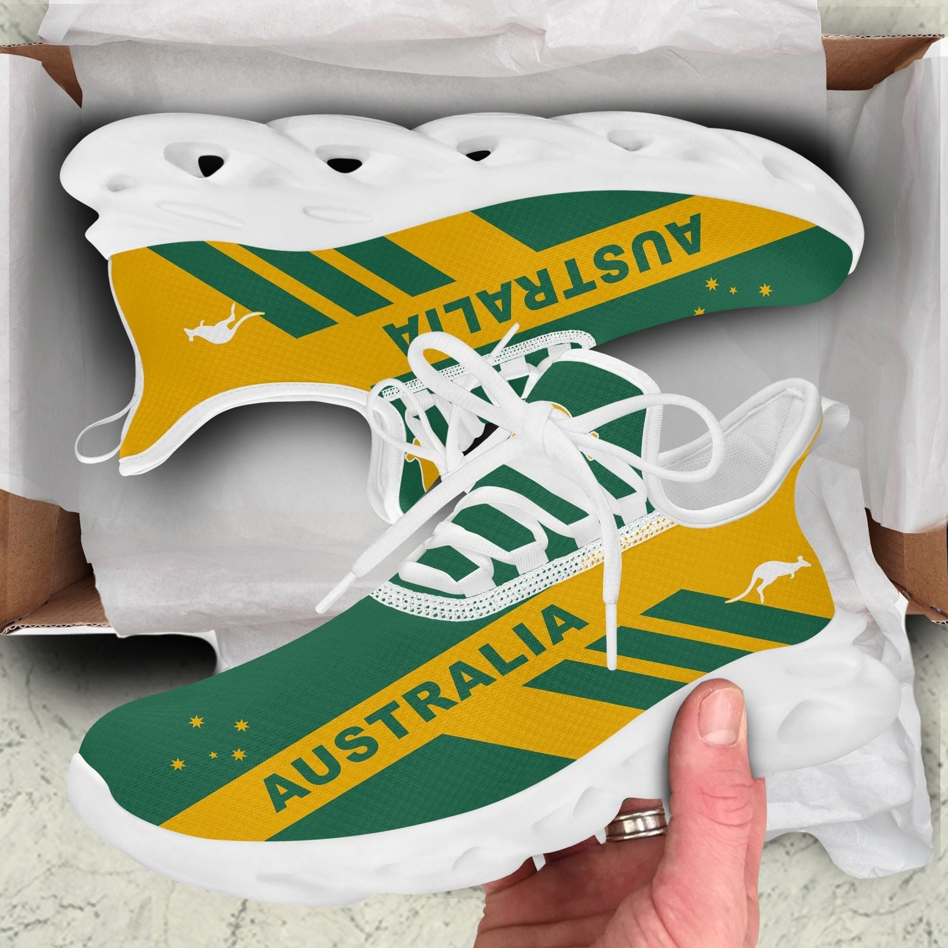 Polynesian Footwear Australia Sport Flag Clunky Sneakers LT10
