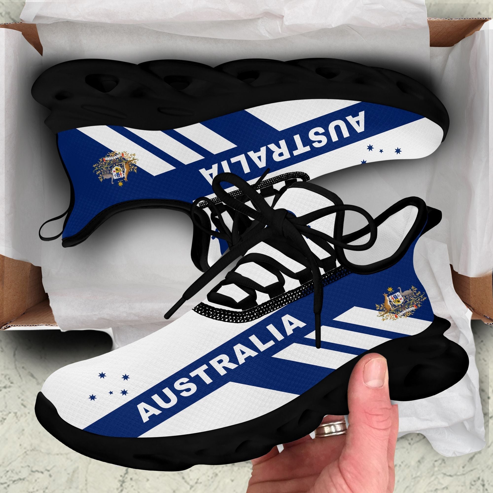 Polynesian Footwear Australia Flag Clunky Sneakers LT10