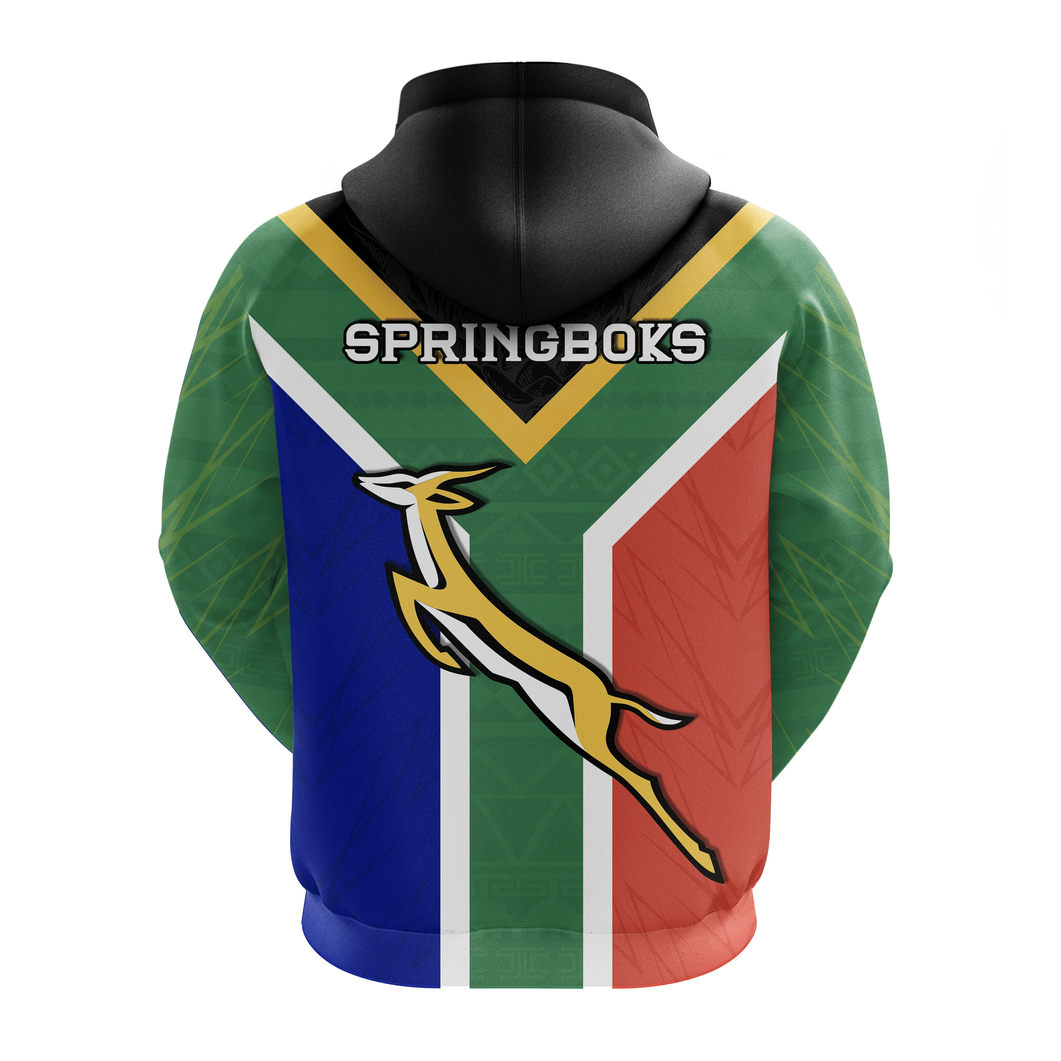 Springboks Passion Zip Hoodie South Africa Rugby LT13