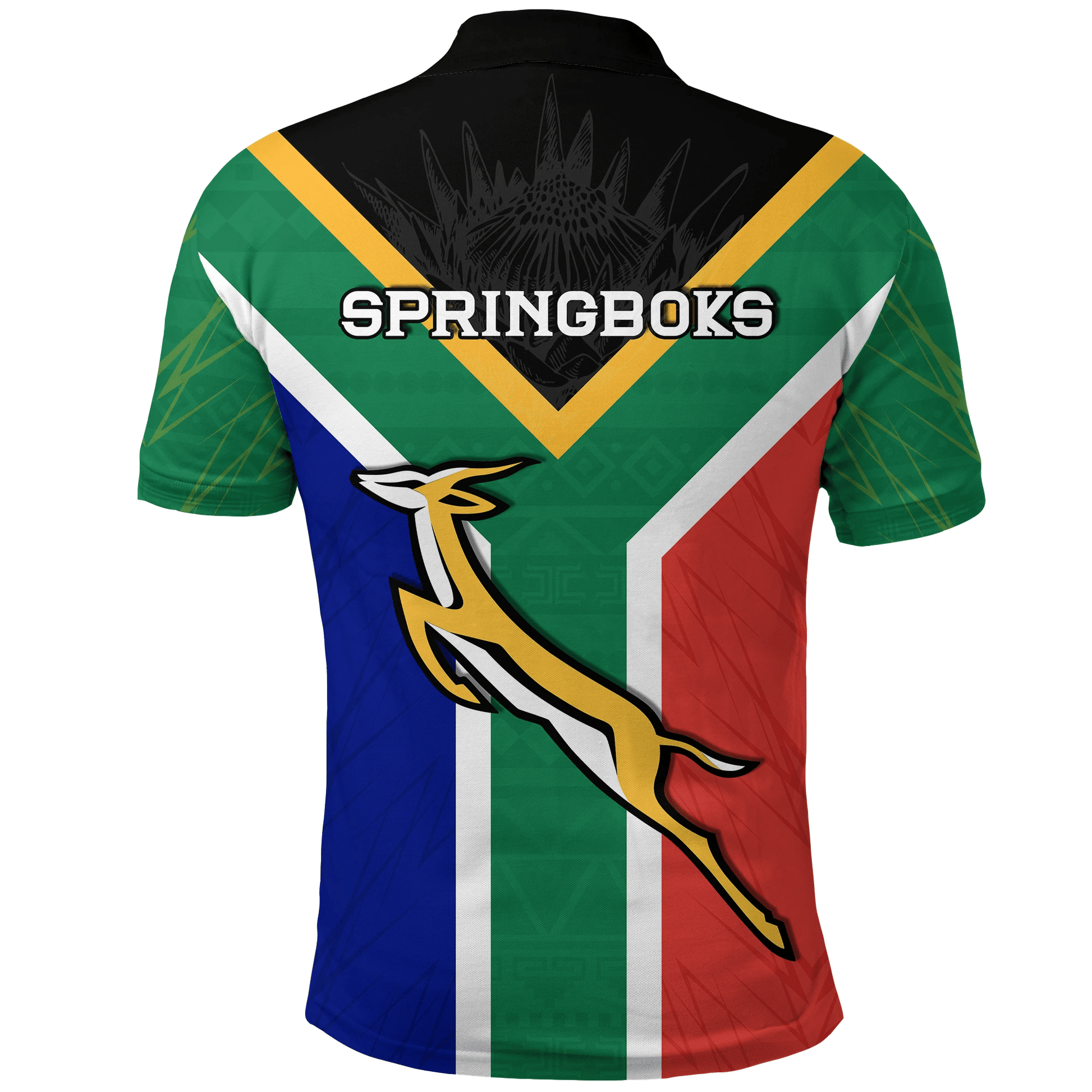 Springboks Passion Polo Shirt South Africa Rugby LT13