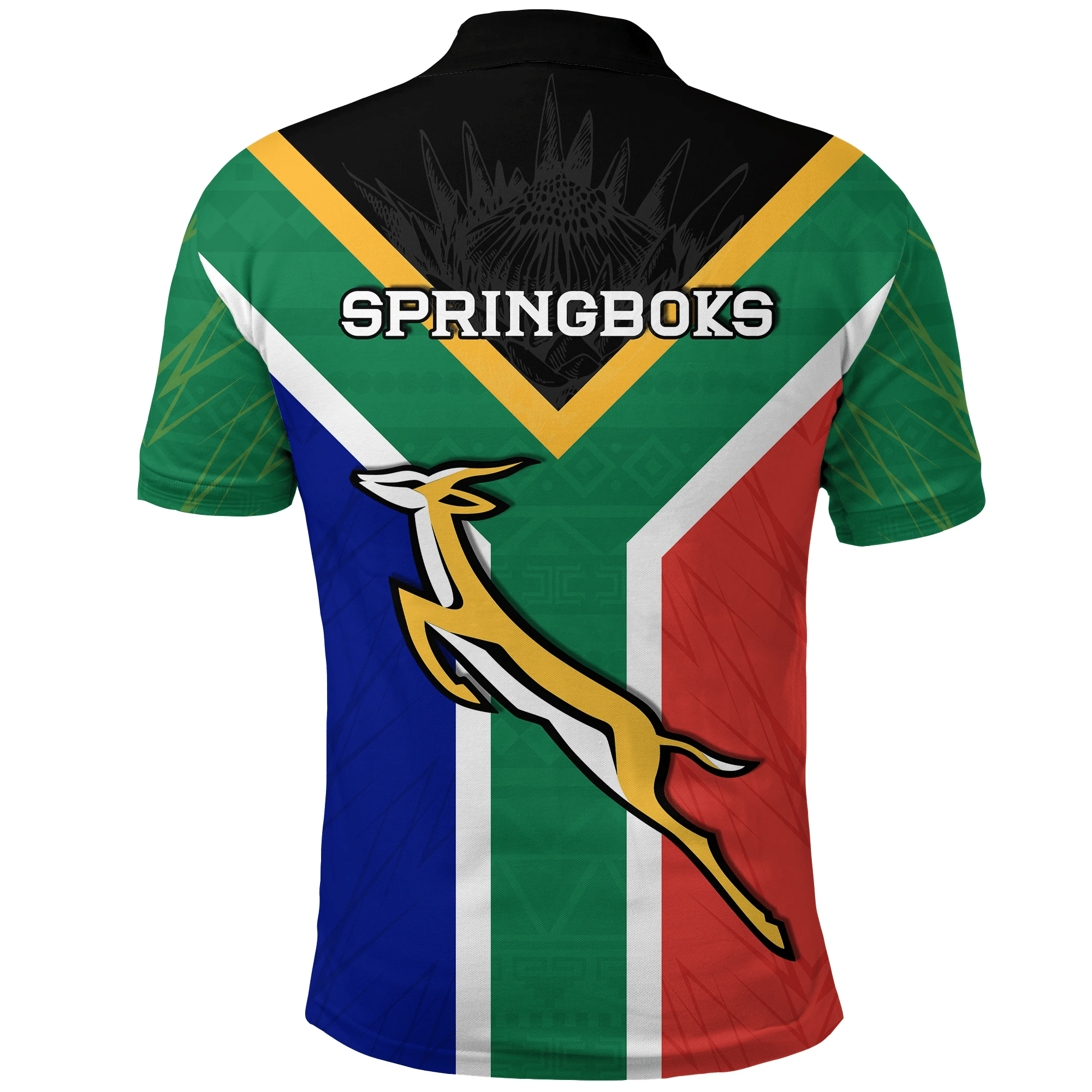 Springboks Passion Polo Shirt South Africa Rugby LT13