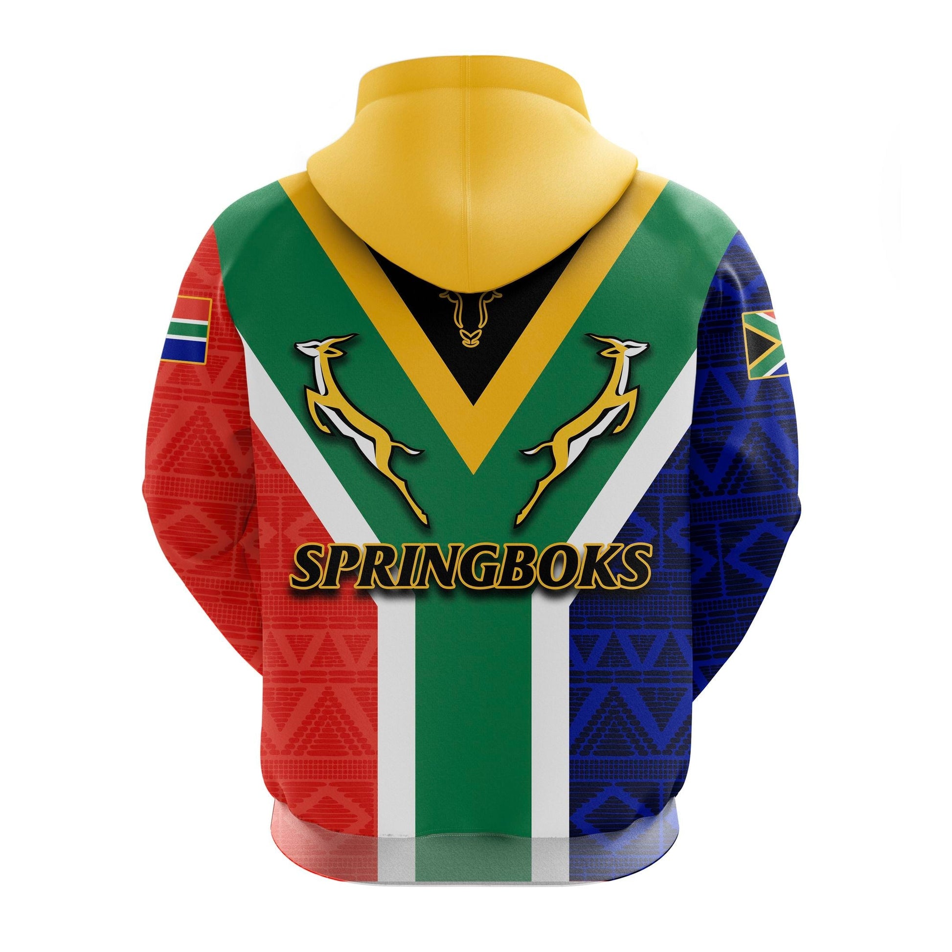 South Africa Springboks Mix African Patterns Hoodie LT20
