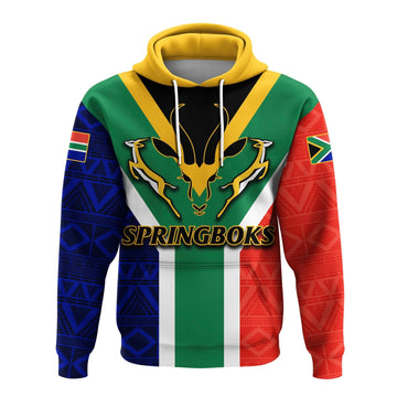 South Africa Springboks Mix African Patterns Hoodie LT20