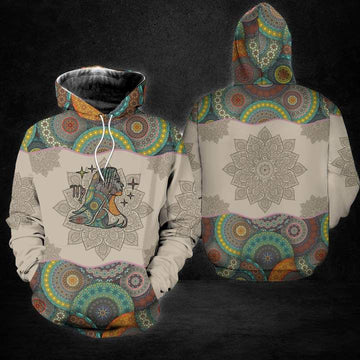 Virgo Zodiac Hoodie Mandala LT13