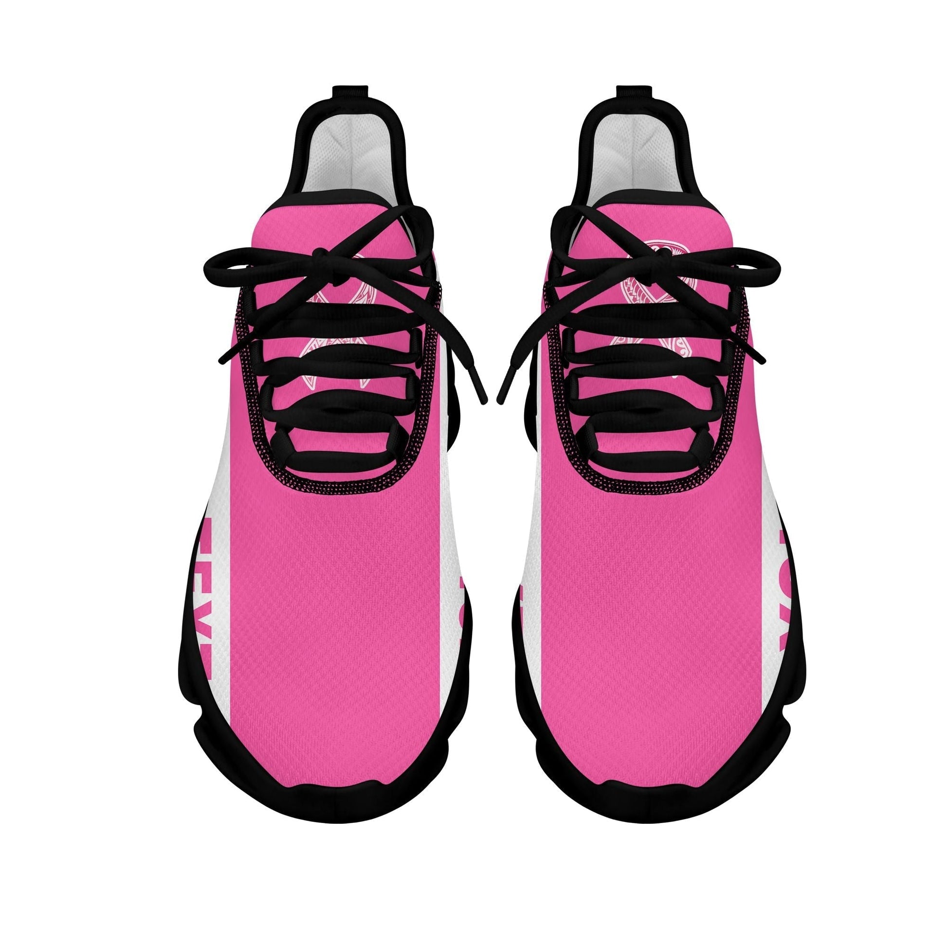 Polynesian Footwear Fiji Pinktober Sport Clunky Sneakers White LT10