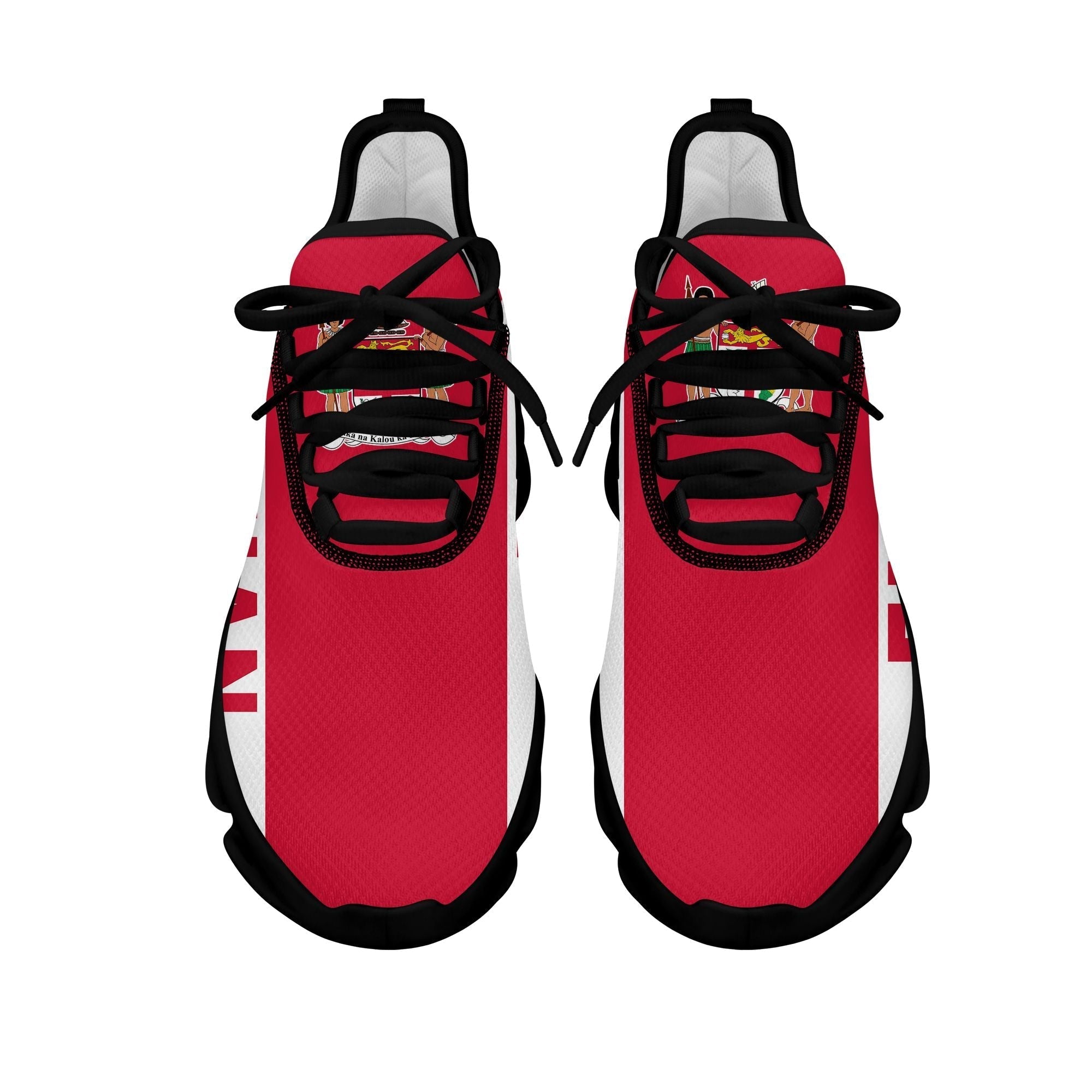 Polynesian Footwear Fiji Flag Sport Clunky Sneakers Red LT10