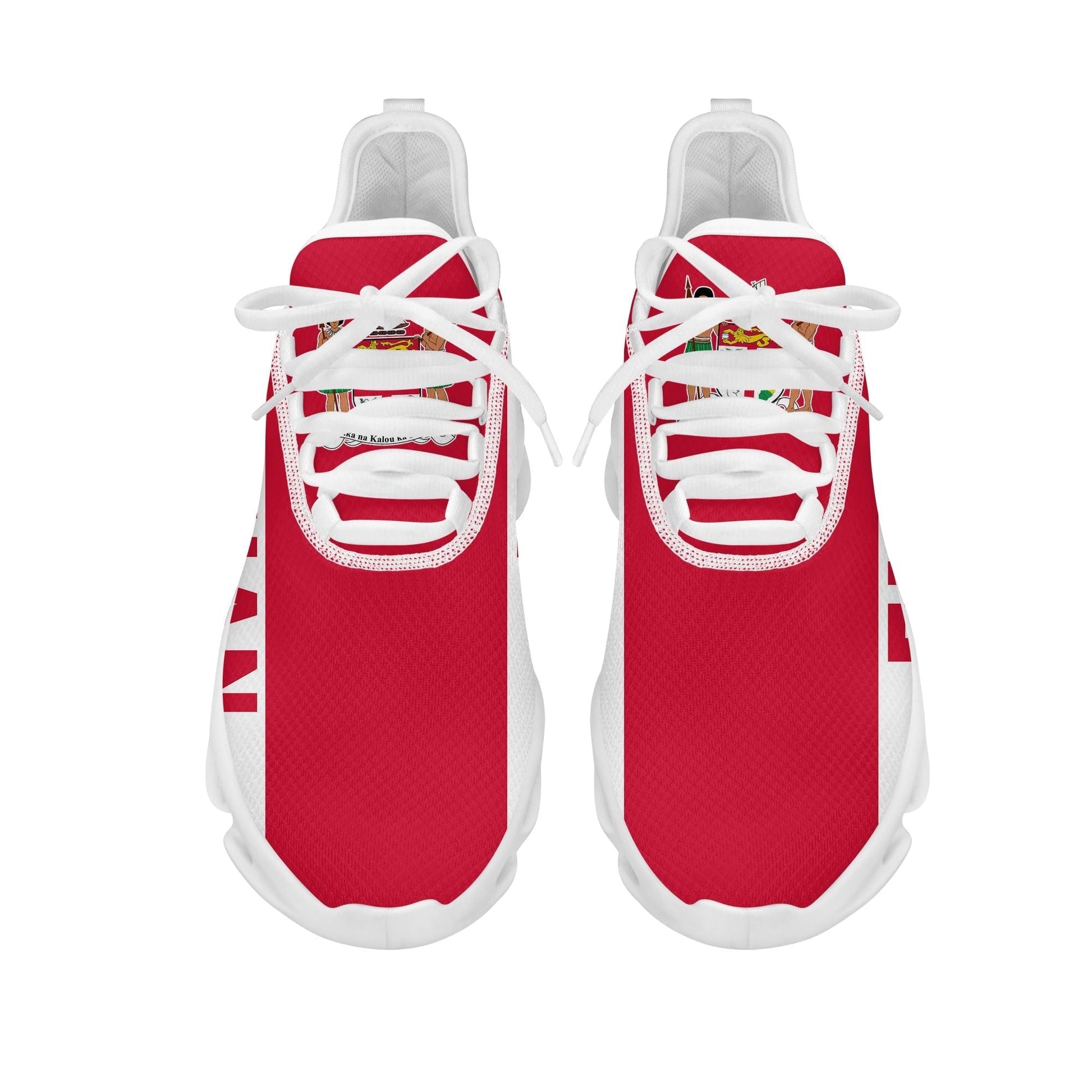Polynesian Footwear Fiji Flag Sport Clunky Sneakers Red LT10