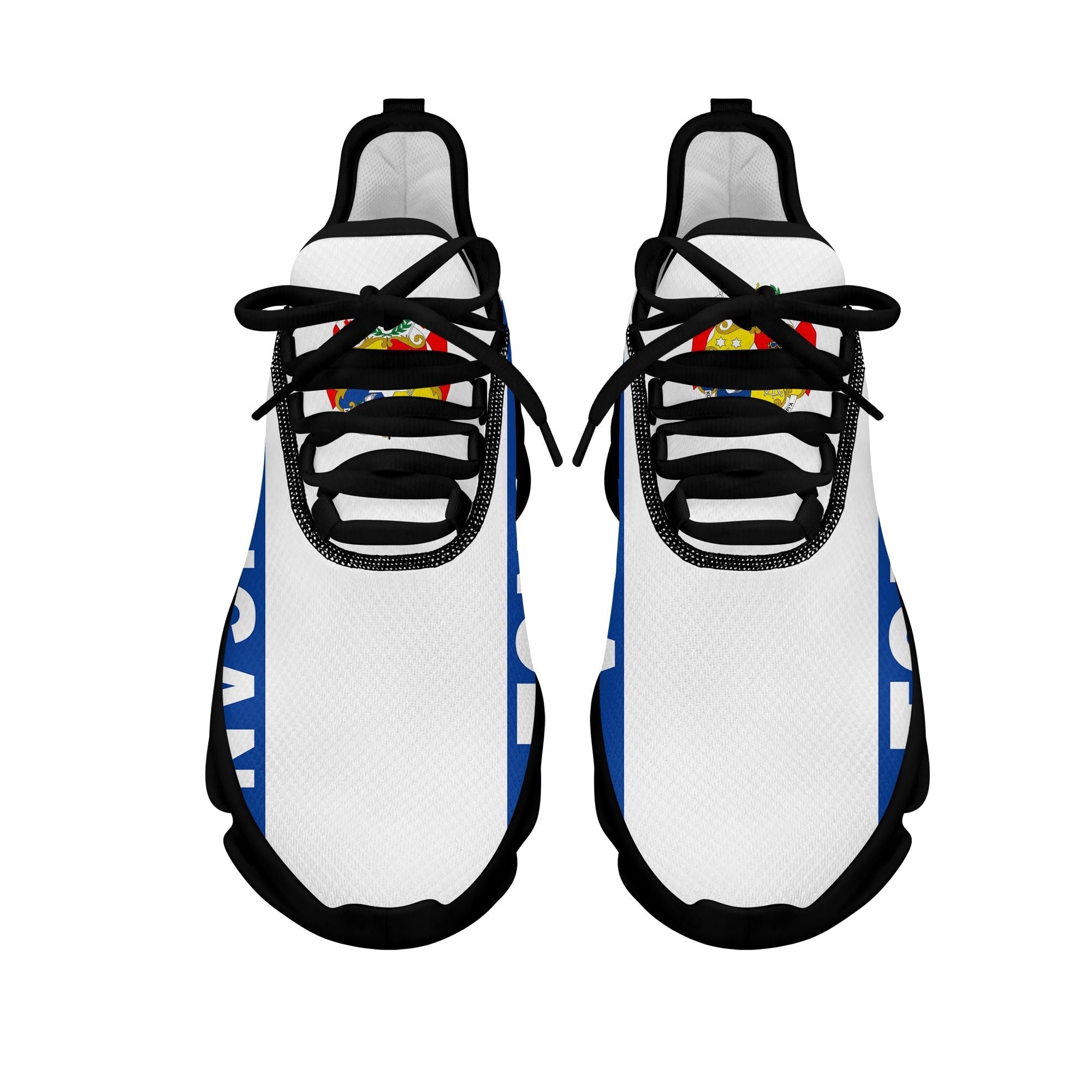 Polynesian Footwear Tonga Flag Sport Clunky Sneakers Blue LT10
