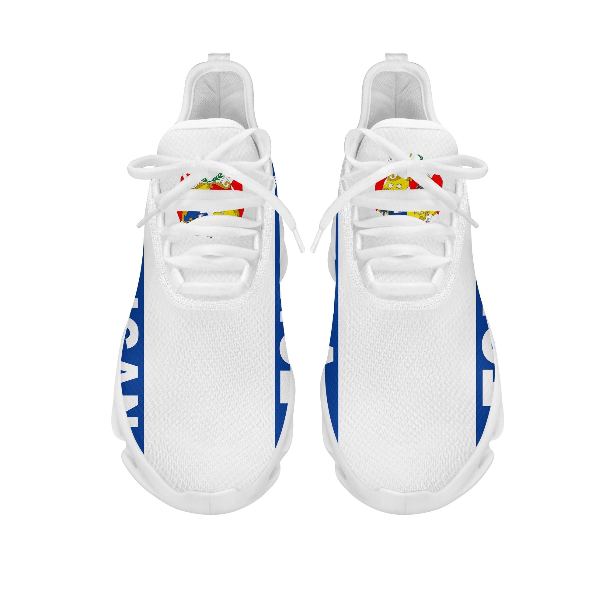 Polynesian Footwear Tonga Flag Sport Clunky Sneakers Blue LT10