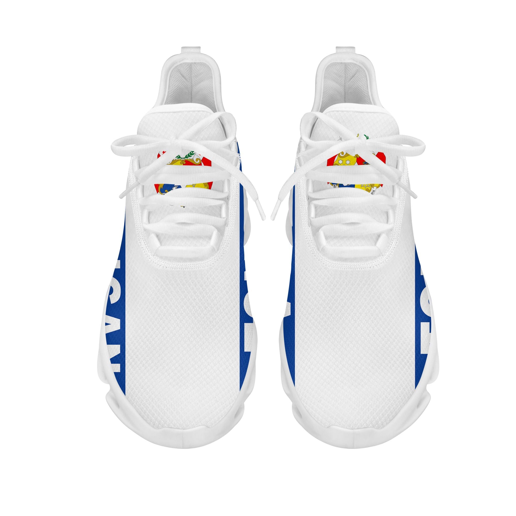 Polynesian Footwear Tonga Flag Sport Clunky Sneakers Blue LT10