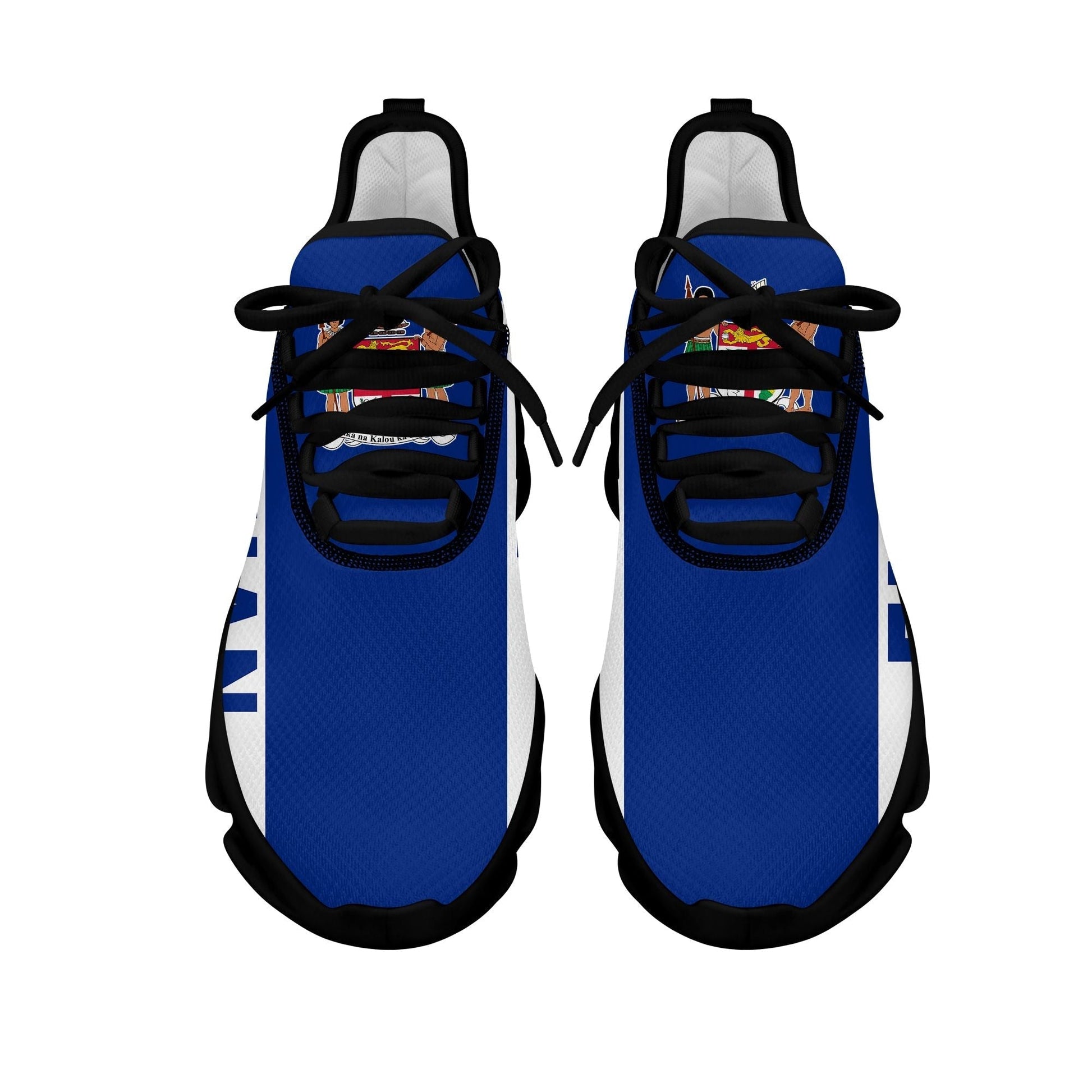 Polynesian Footwear Fiji Flag Sport Clunky Sneakers Dark Blue LT10