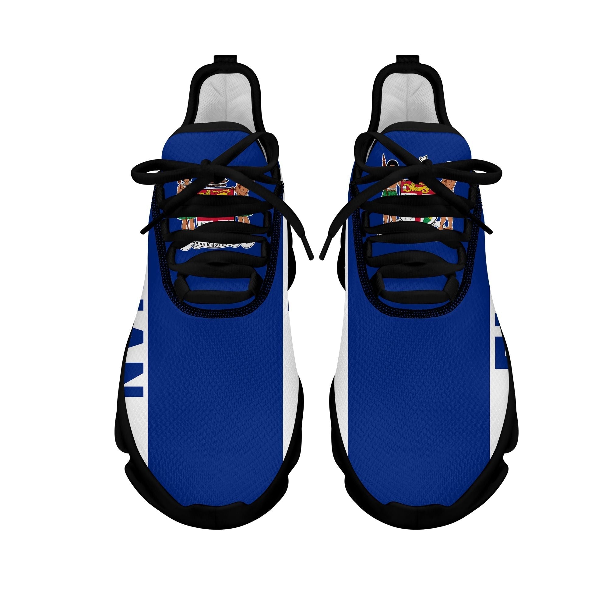 Polynesian Footwear Fiji Flag Sport Clunky Sneakers Dark Blue LT10