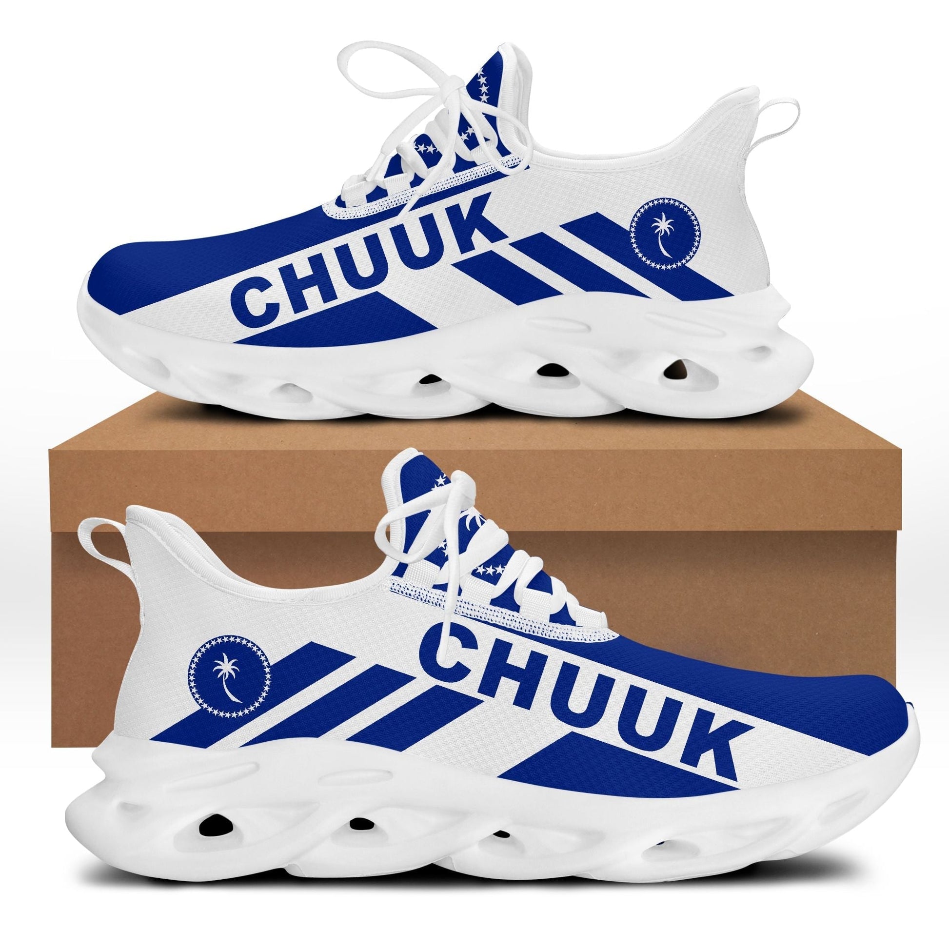 Polynesian Footwear Chuuk Flag Sport Clunky Sneakers LT10