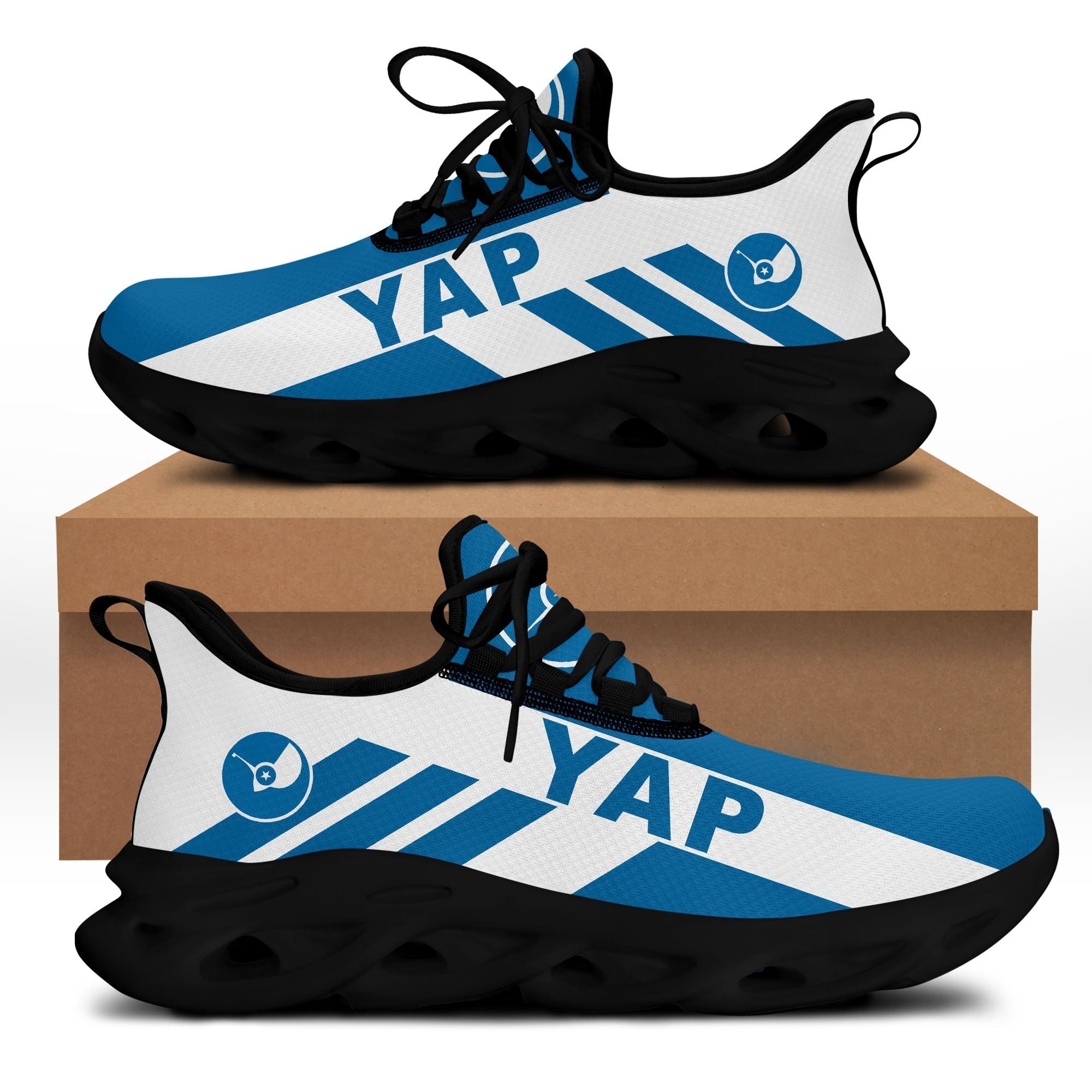 Polynesian Footwear Yap Flag Sport Clunky Sneakers LT10