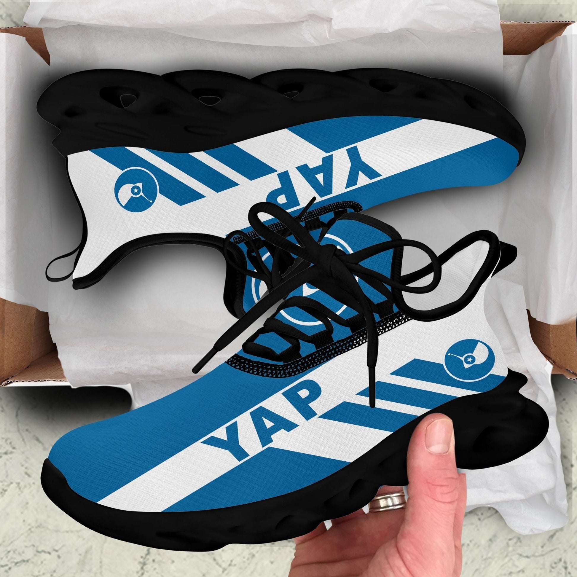 Polynesian Footwear Yap Flag Sport Clunky Sneakers LT10