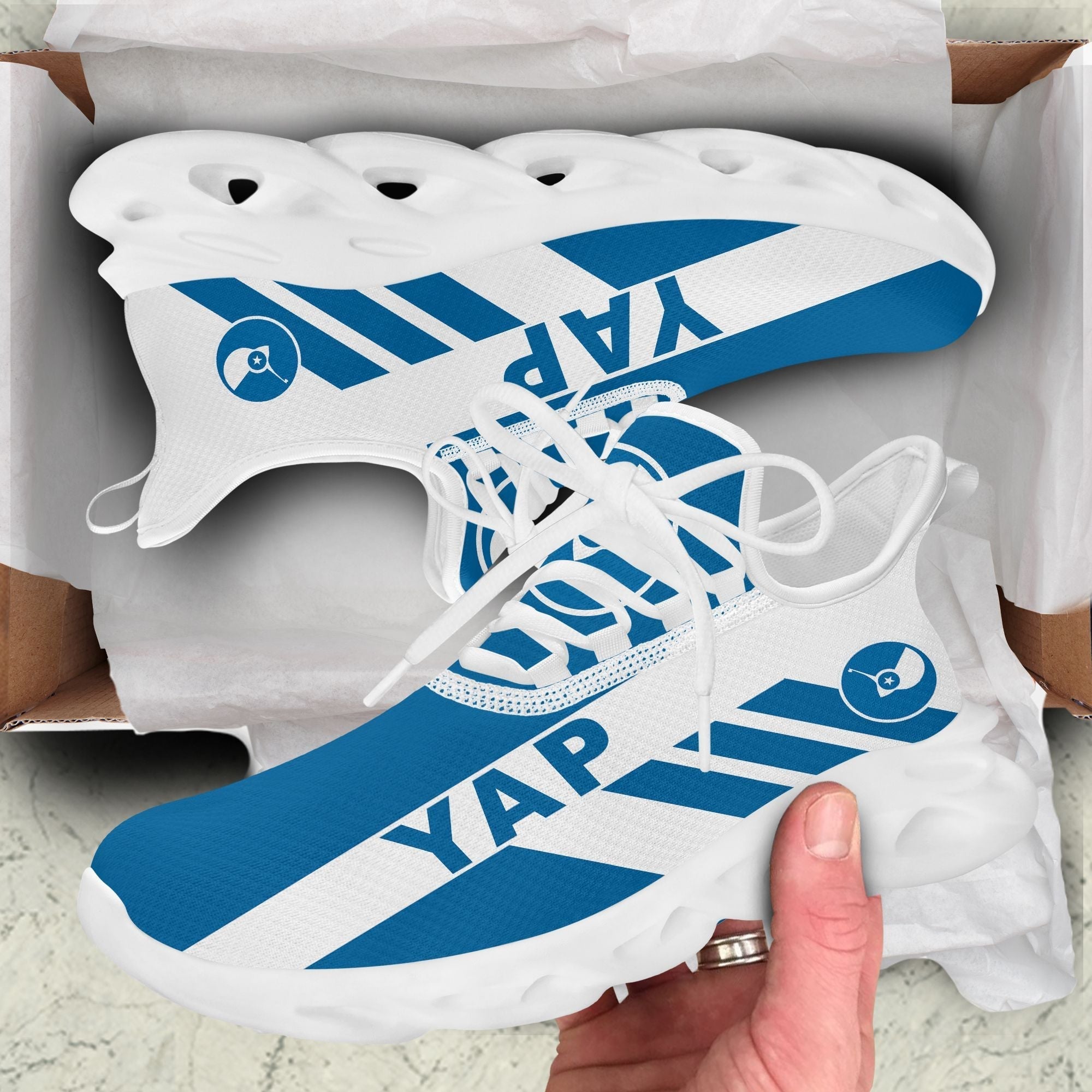 Polynesian Footwear Yap Flag Sport Clunky Sneakers LT10
