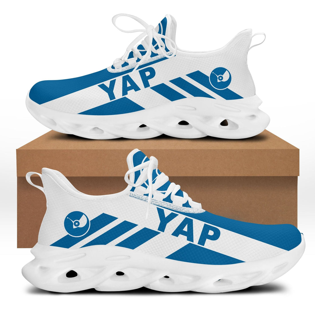 Polynesian Footwear Yap Flag Sport Clunky Sneakers LT10