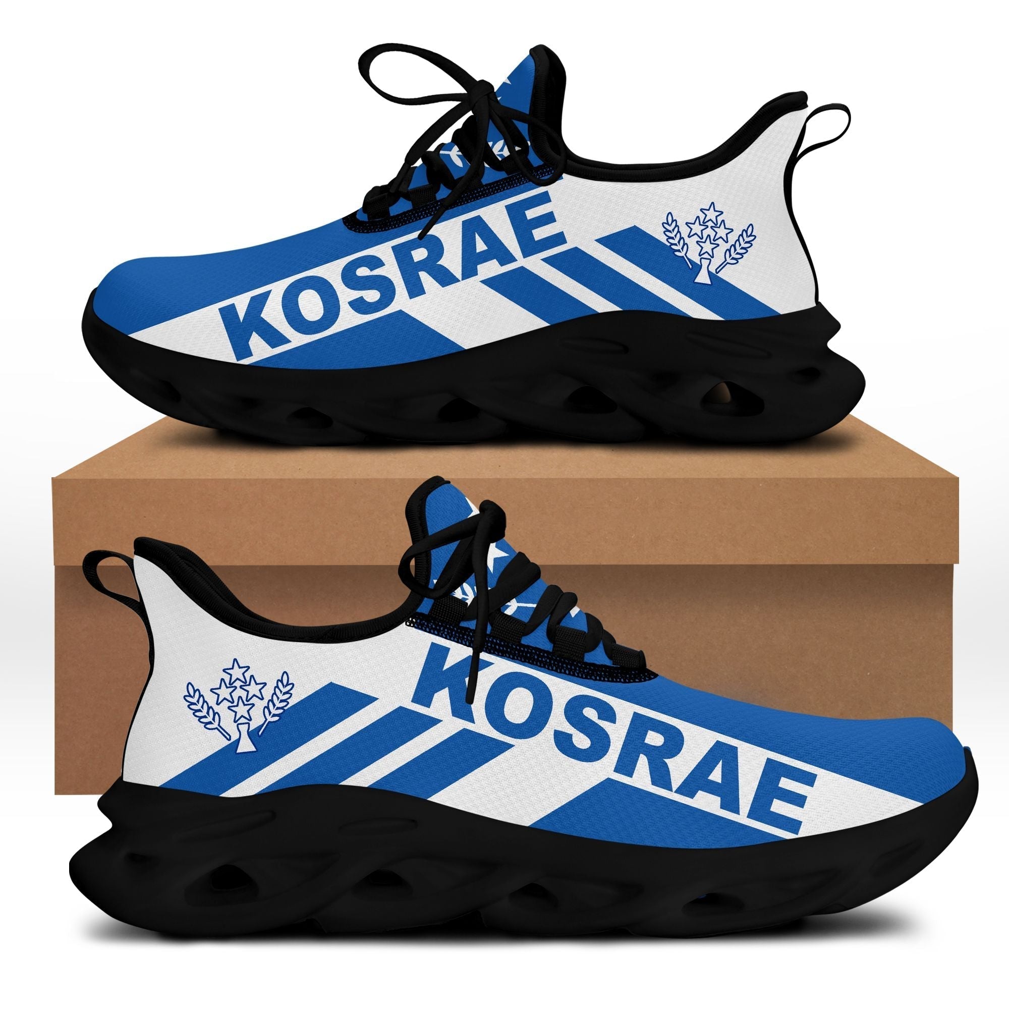Polynesian Footwear Kosrae Flag Sport Clunky Sneakers LT10