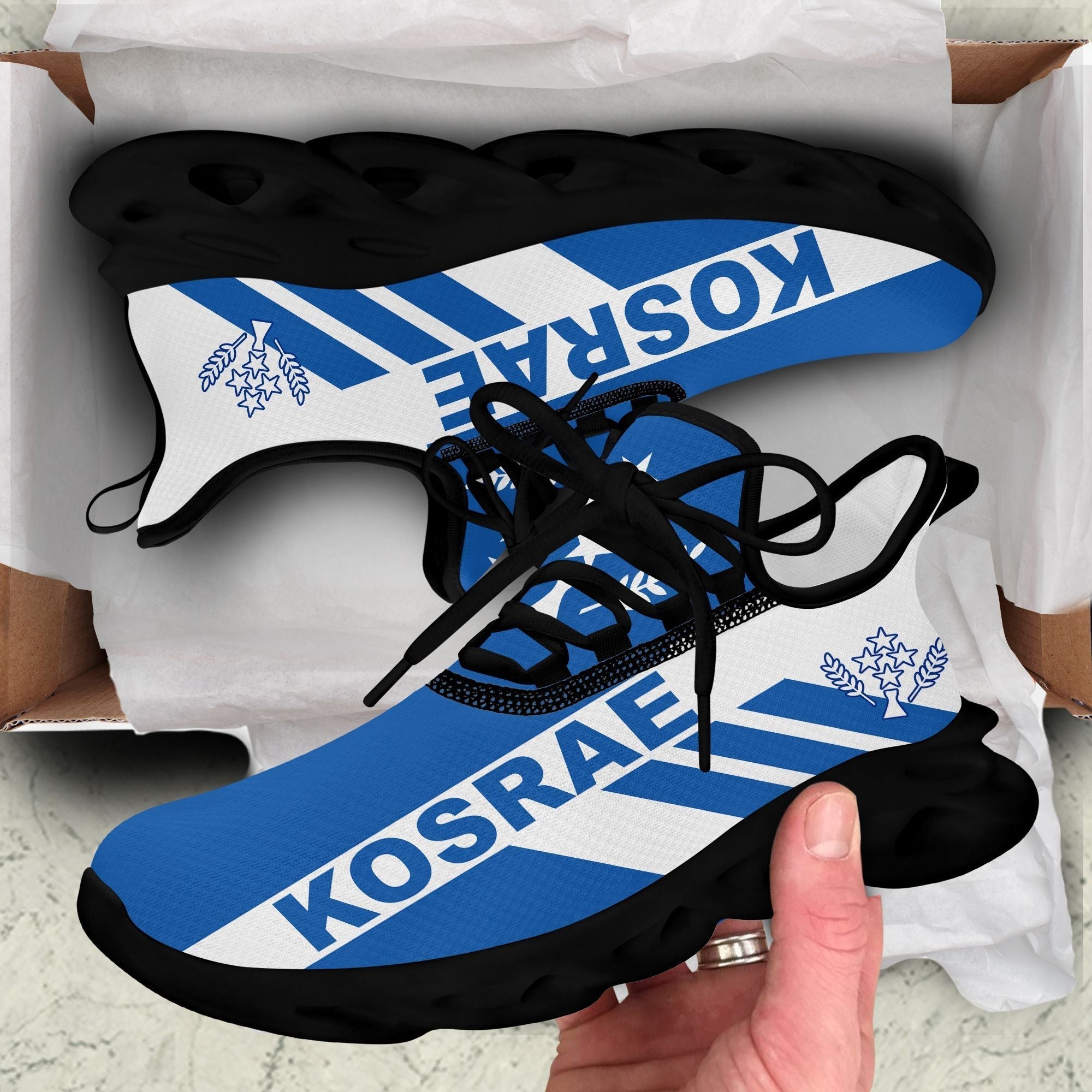 Polynesian Footwear Kosrae Flag Sport Clunky Sneakers LT10