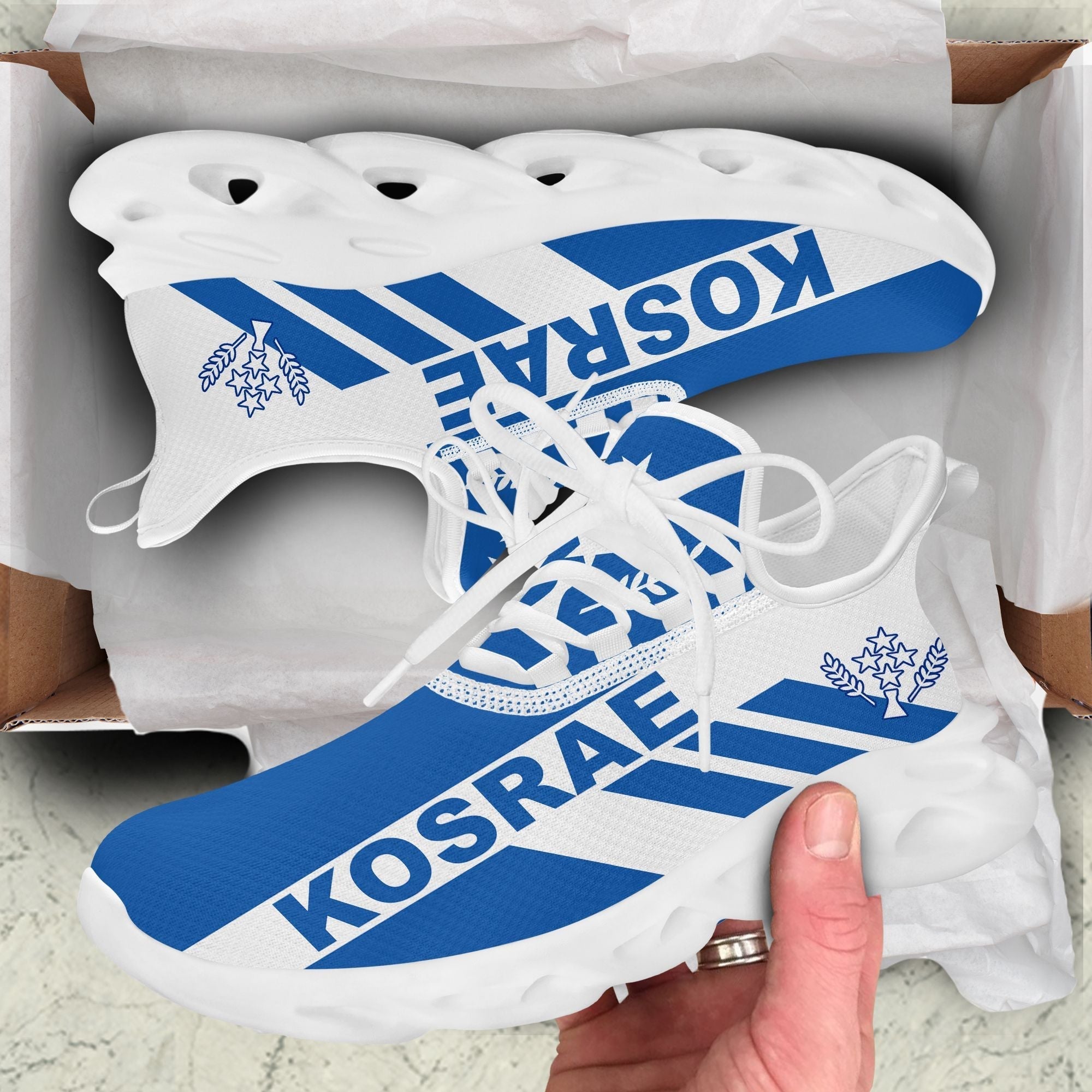 Polynesian Footwear Kosrae Flag Sport Clunky Sneakers LT10