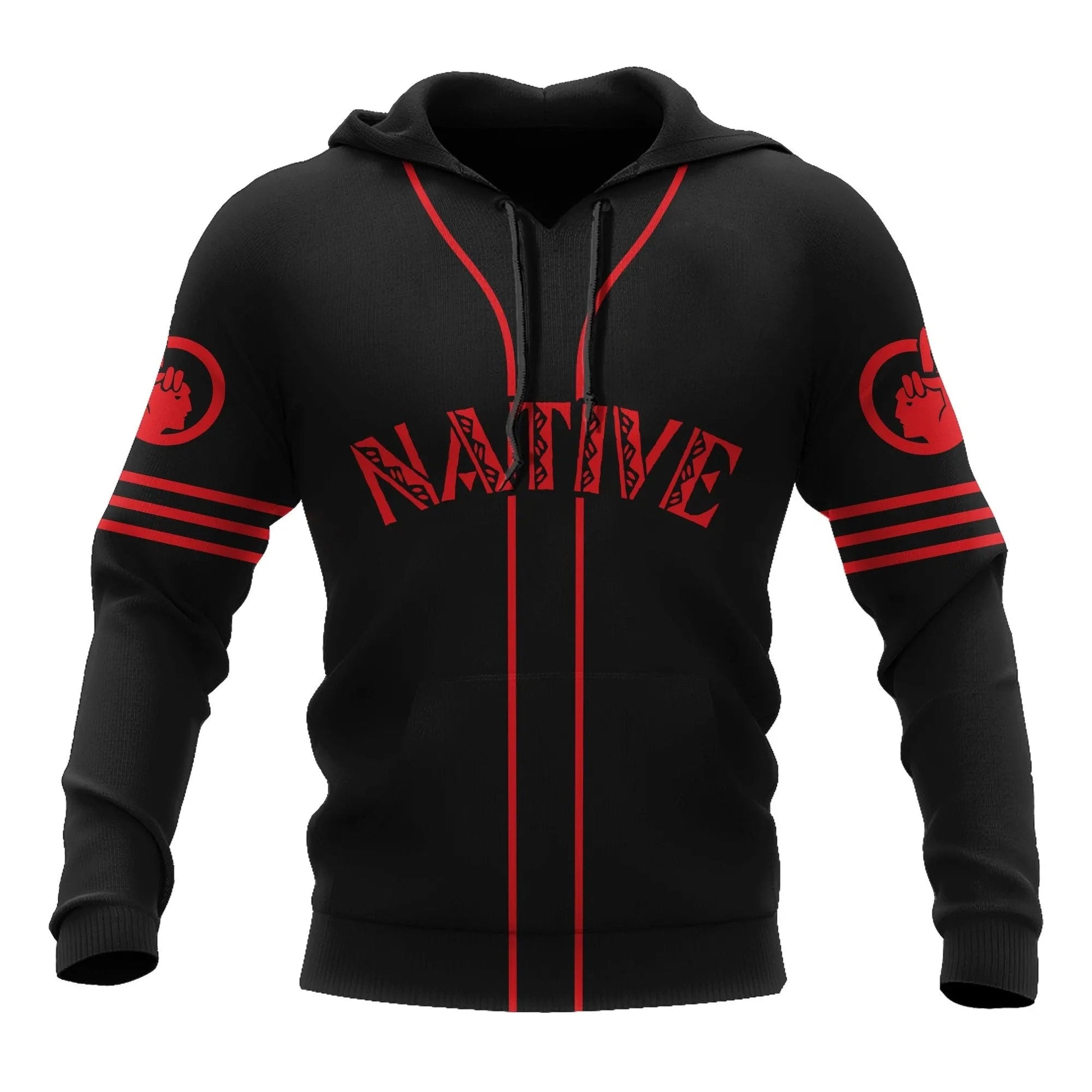 Custom Name Native Indian Movement 3D All Over Printed Hoodie Unisex