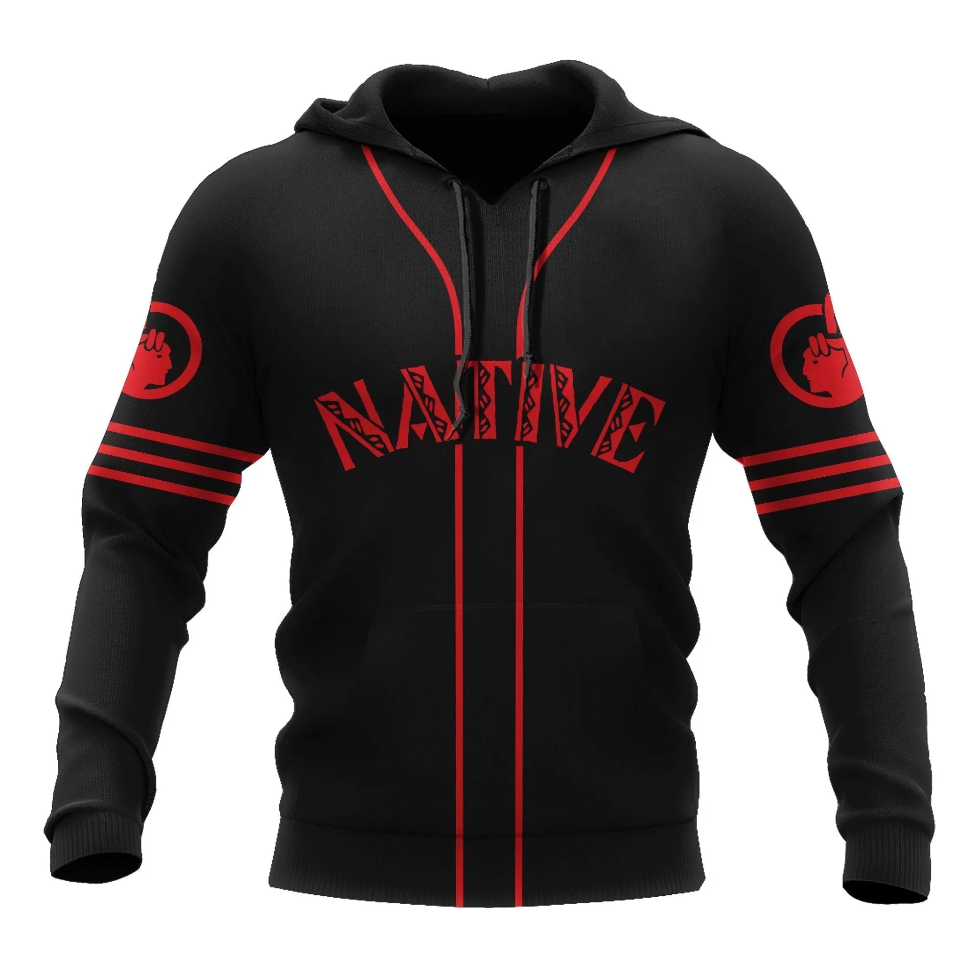 Custom Name Native Indian Movement 3D All Over Printed Hoodie Unisex
