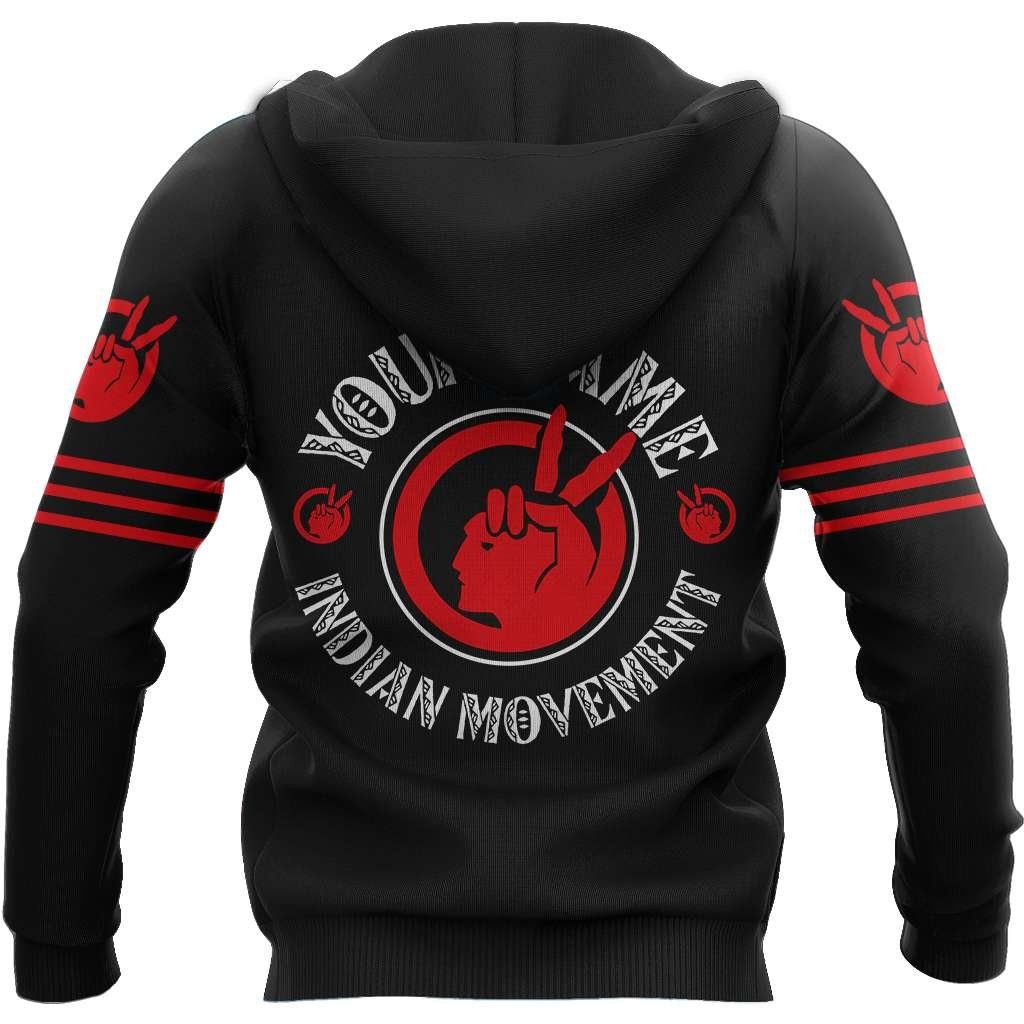Custom Name Native Indian Movement 3D All Over Printed Hoodie Unisex