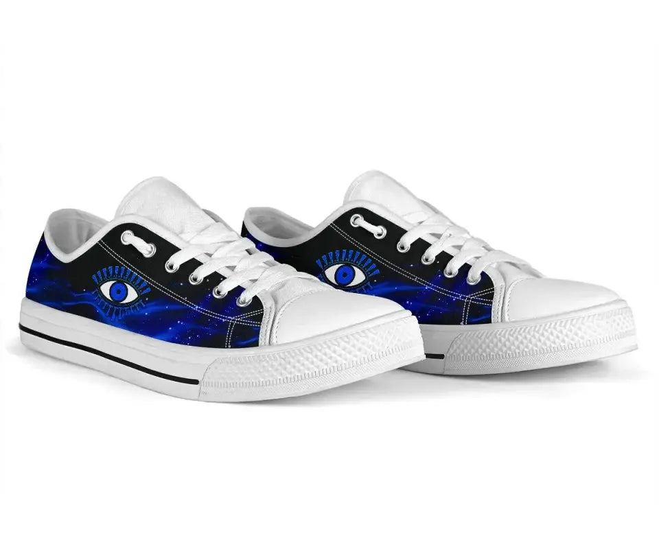 Footwear - Evil Eye Low Top Shoe Original Style - Blue LT8