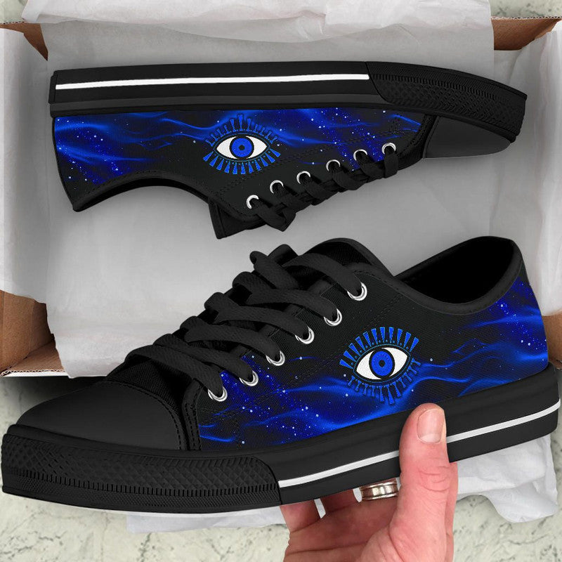 Footwear - Evil Eye Low Top Shoe Original Style - Blue LT8