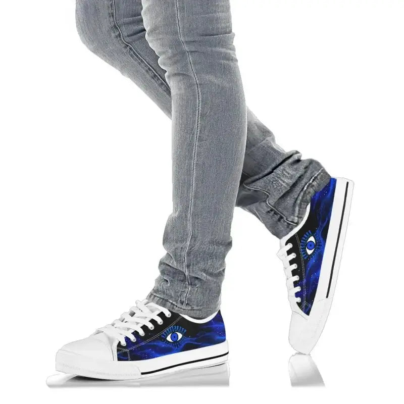 Footwear - Evil Eye Low Top Shoe Original Style - Blue LT8