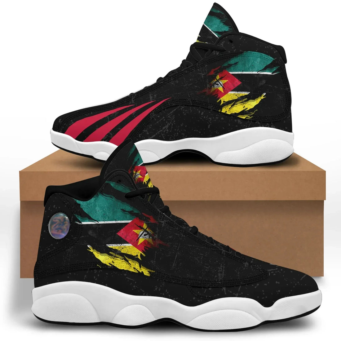 Mozambique In Me High Top Sneakers Special Grunge Style RLT7