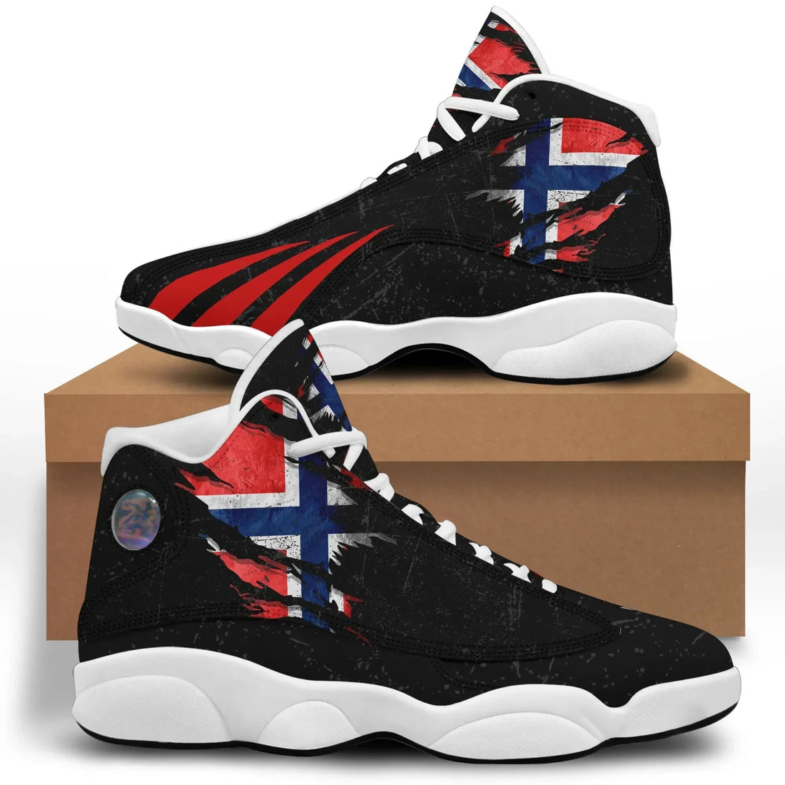 Norway In Me High Top Sneakers Shoes Special Grunge Style RLT7