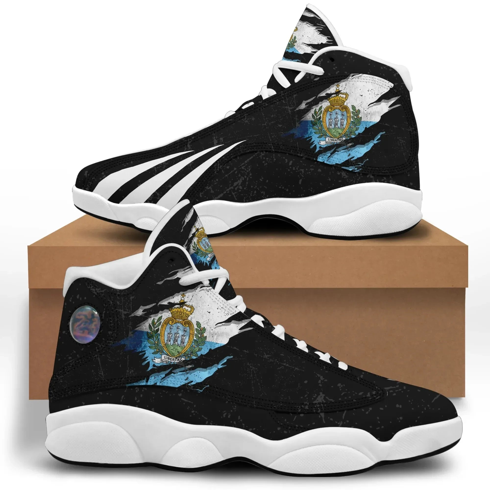San Marino In Me High Top Sneakers Shoes Special Grunge Style RLT6