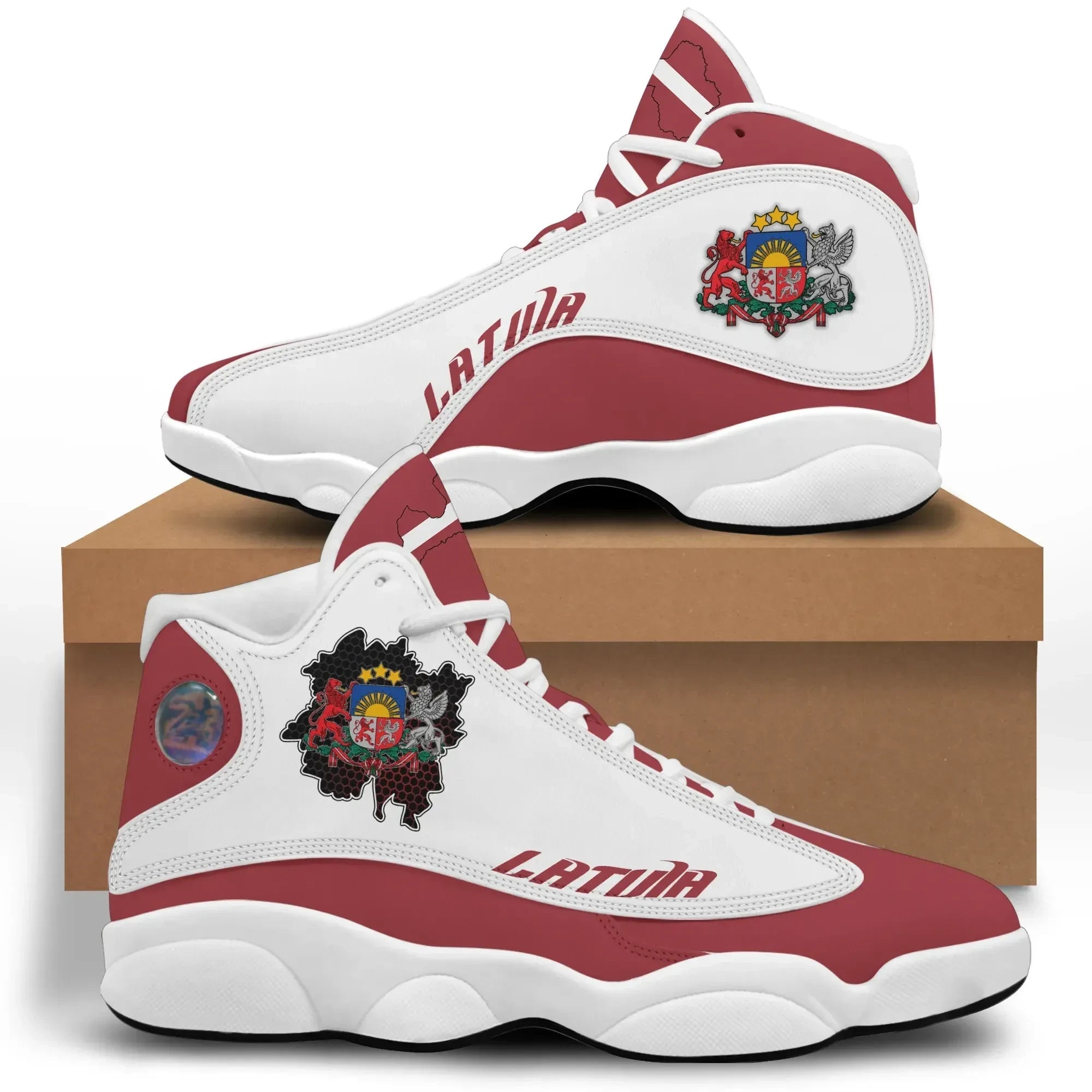 Latvia High Top Sneakers Shoes RLT6