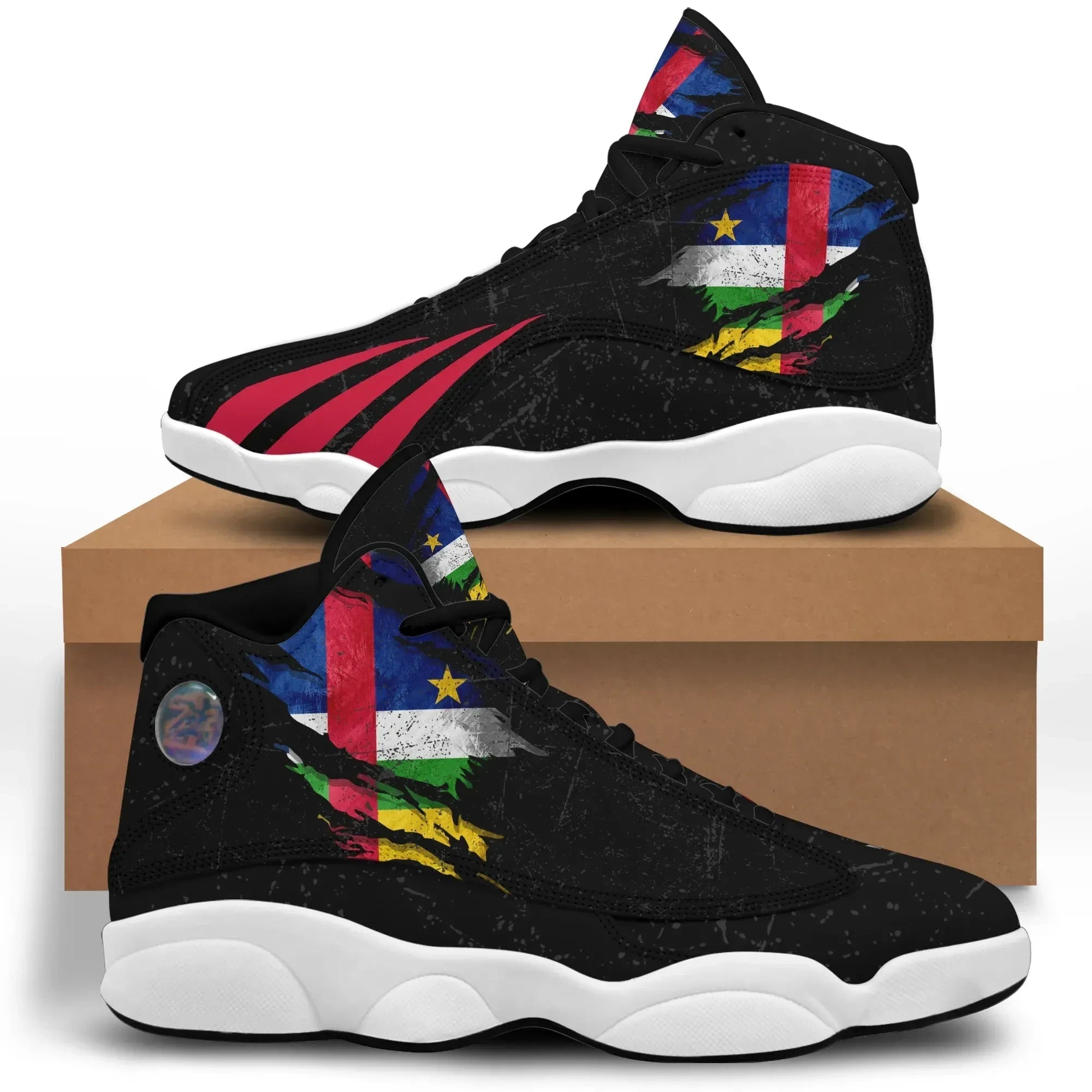 Central African In Me High Top Sneakers - Special Grunge Style RLT7