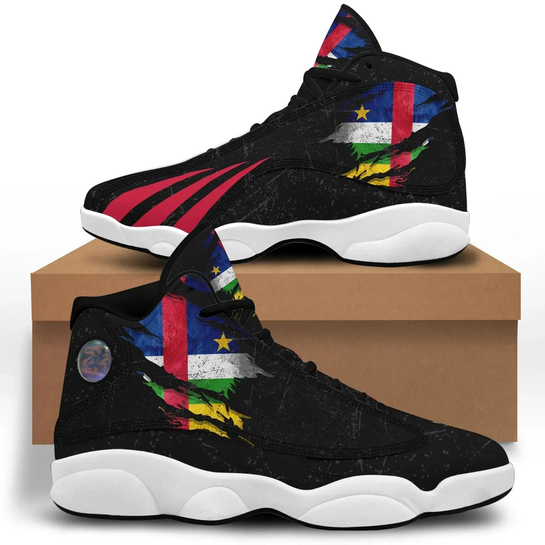 Central African In Me High Top Sneakers - Special Grunge Style RLT7