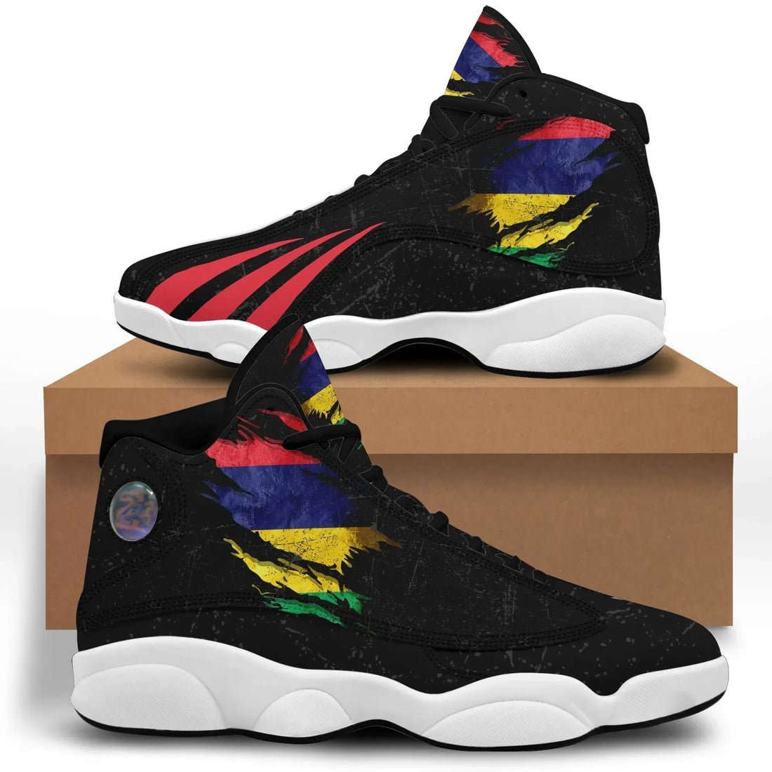 Mauritius In Me High Top Sneakers Special Grunge Style RLT13