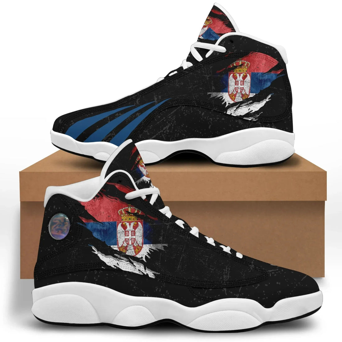 Serbia In Me High Top Sneakers Shoes Special Grunge Style RLT7