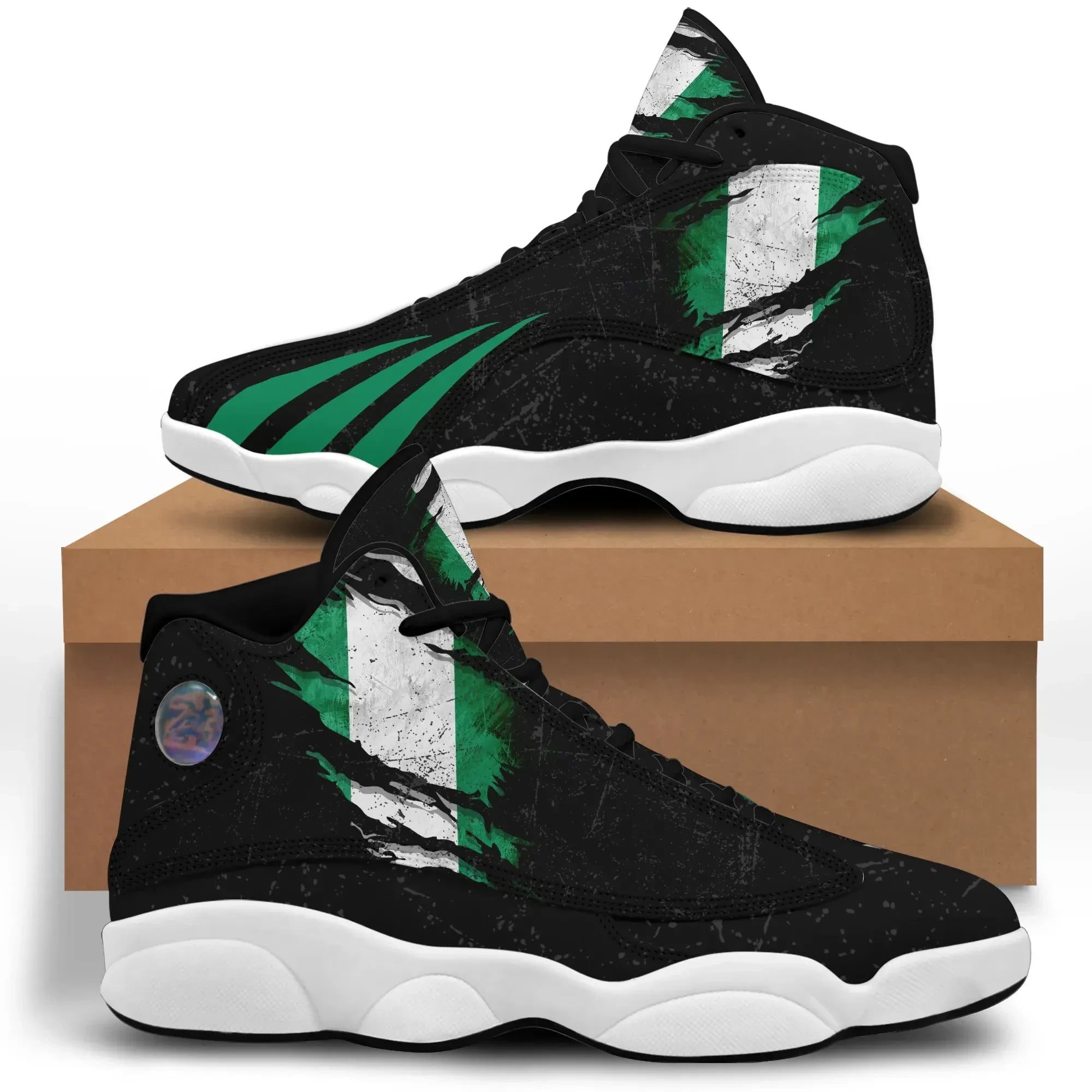 Nigeria In Me High Top Sneakers Special Grunge Style RLT8
