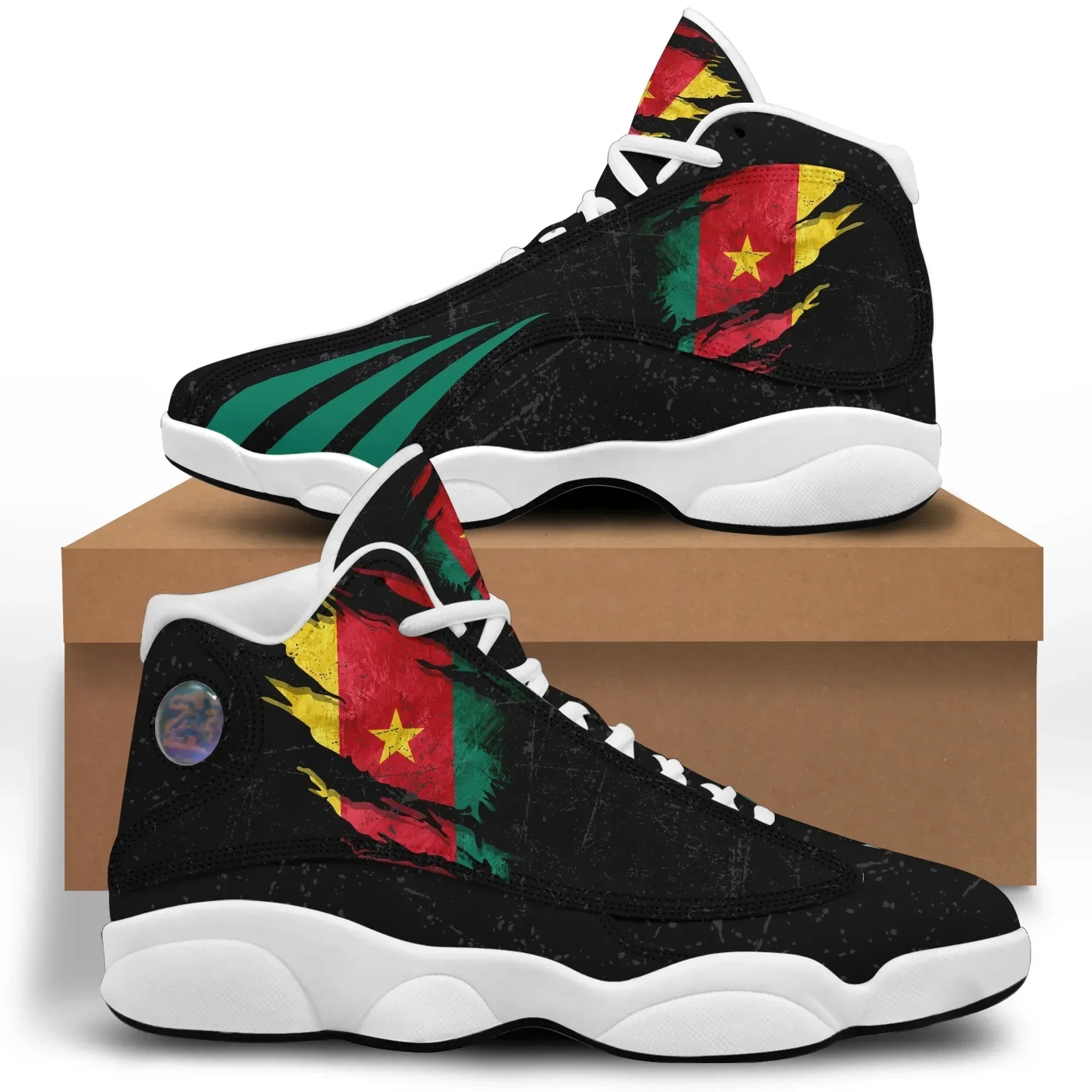 Cameroon In Me High Top Sneakers Shoes - Special Grunge Style RLT7