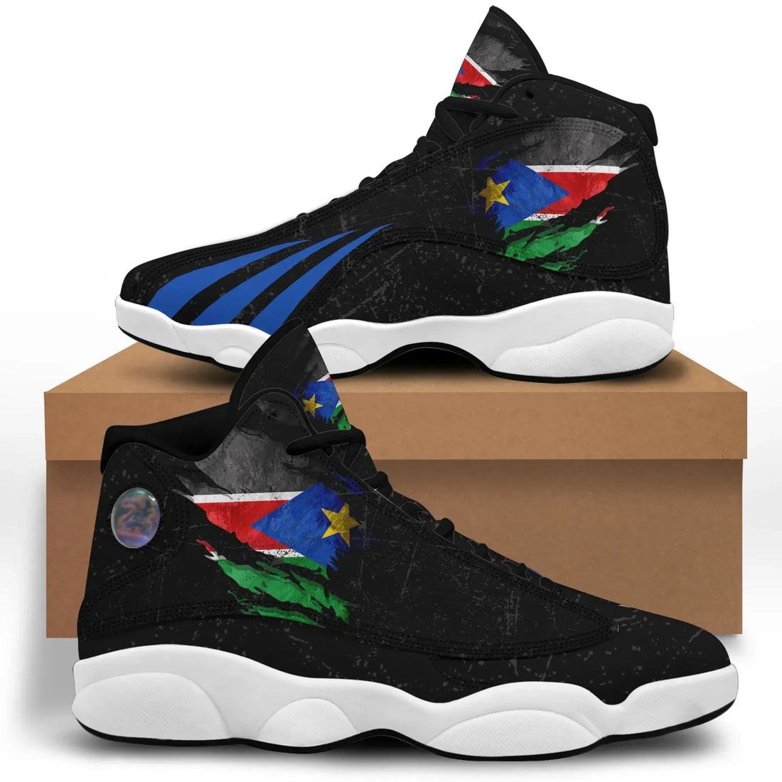 South Sudan In Me High Top Sneakers Special Grunge Style RLT8