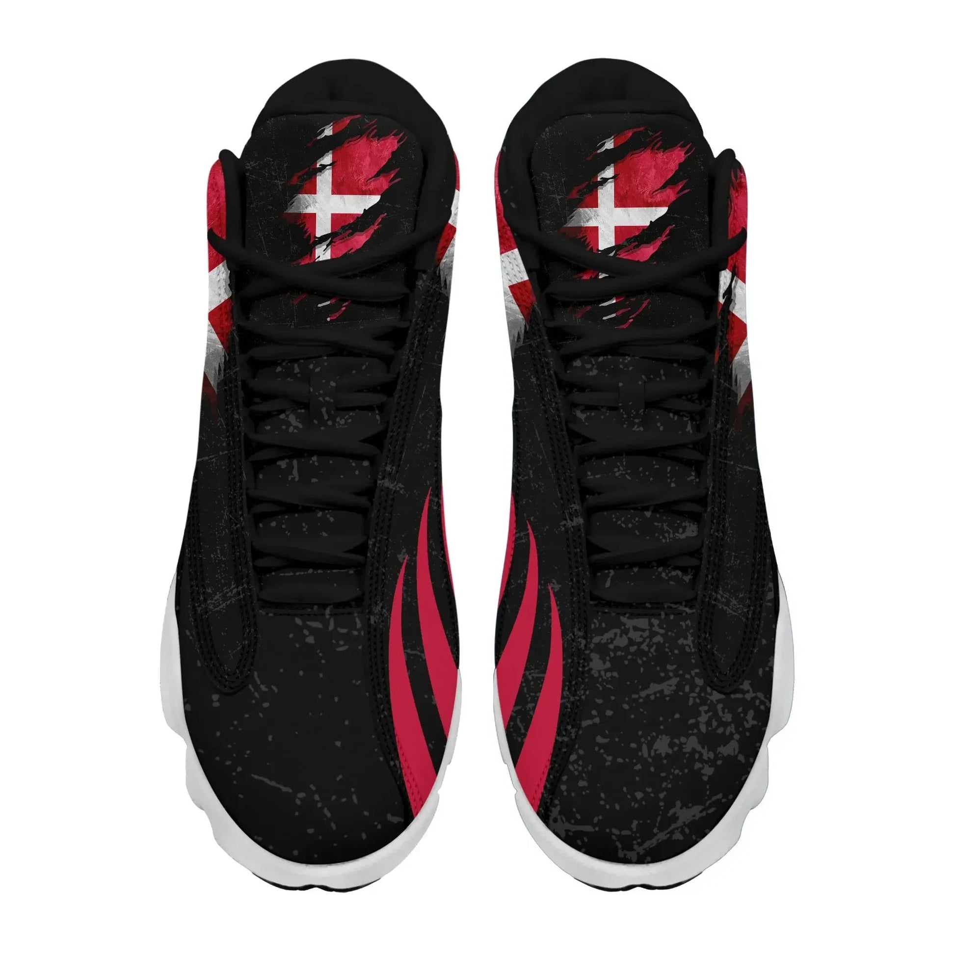 Denmark In Me High Top Sneakers Shoes - Special Grunge Style RLT13