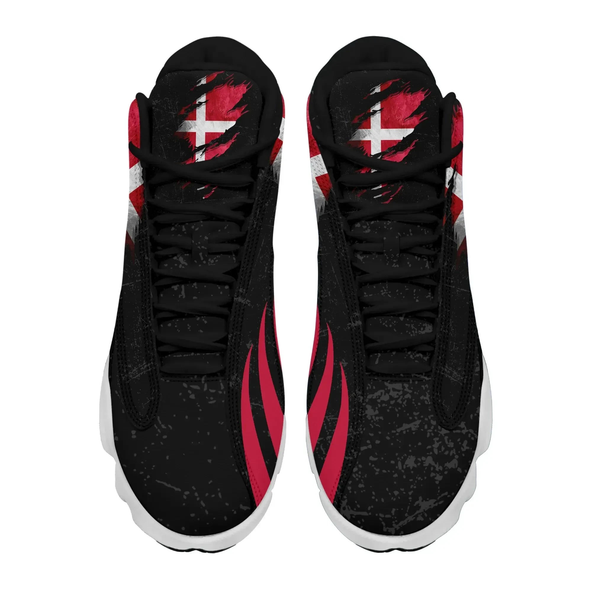 Denmark In Me High Top Sneakers Shoes - Special Grunge Style RLT13