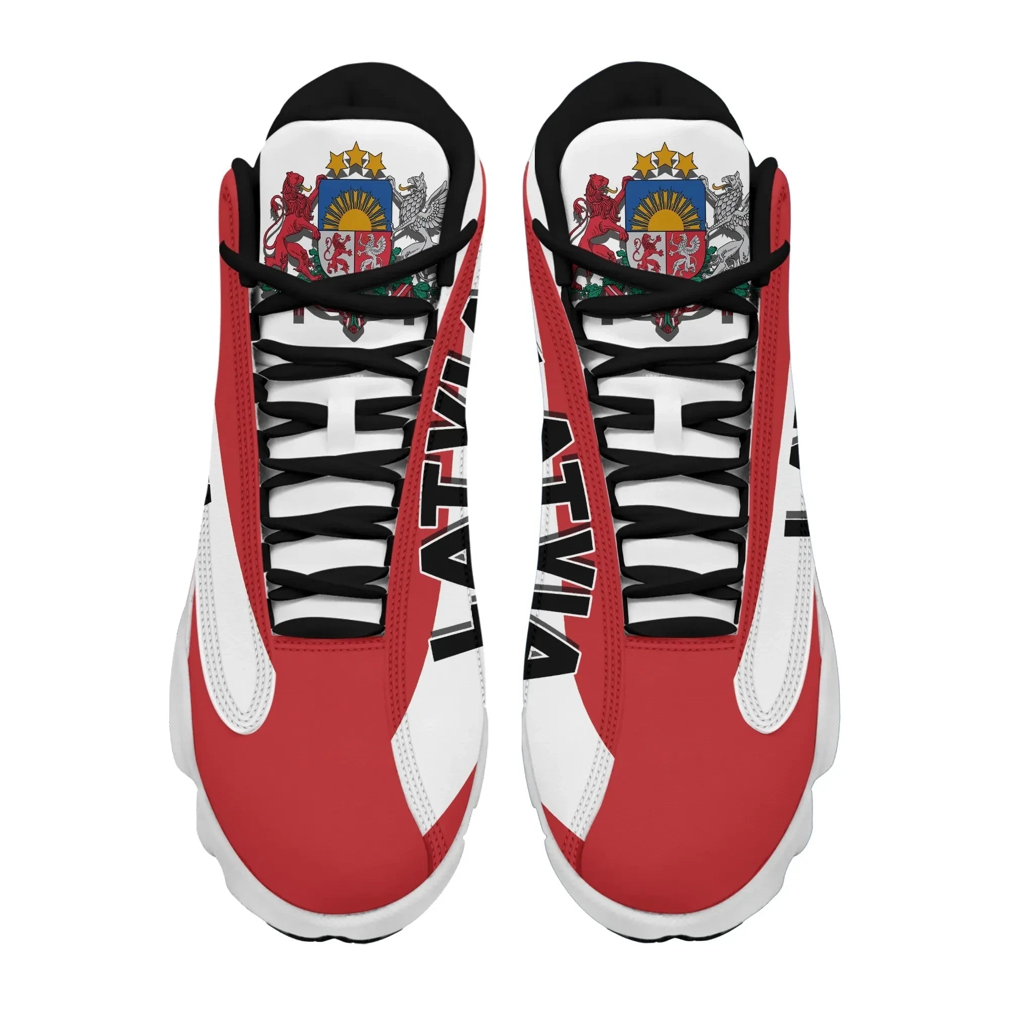 Latvia High Top Sneakers Shoes Women's/Men's - Special Flag RLT6