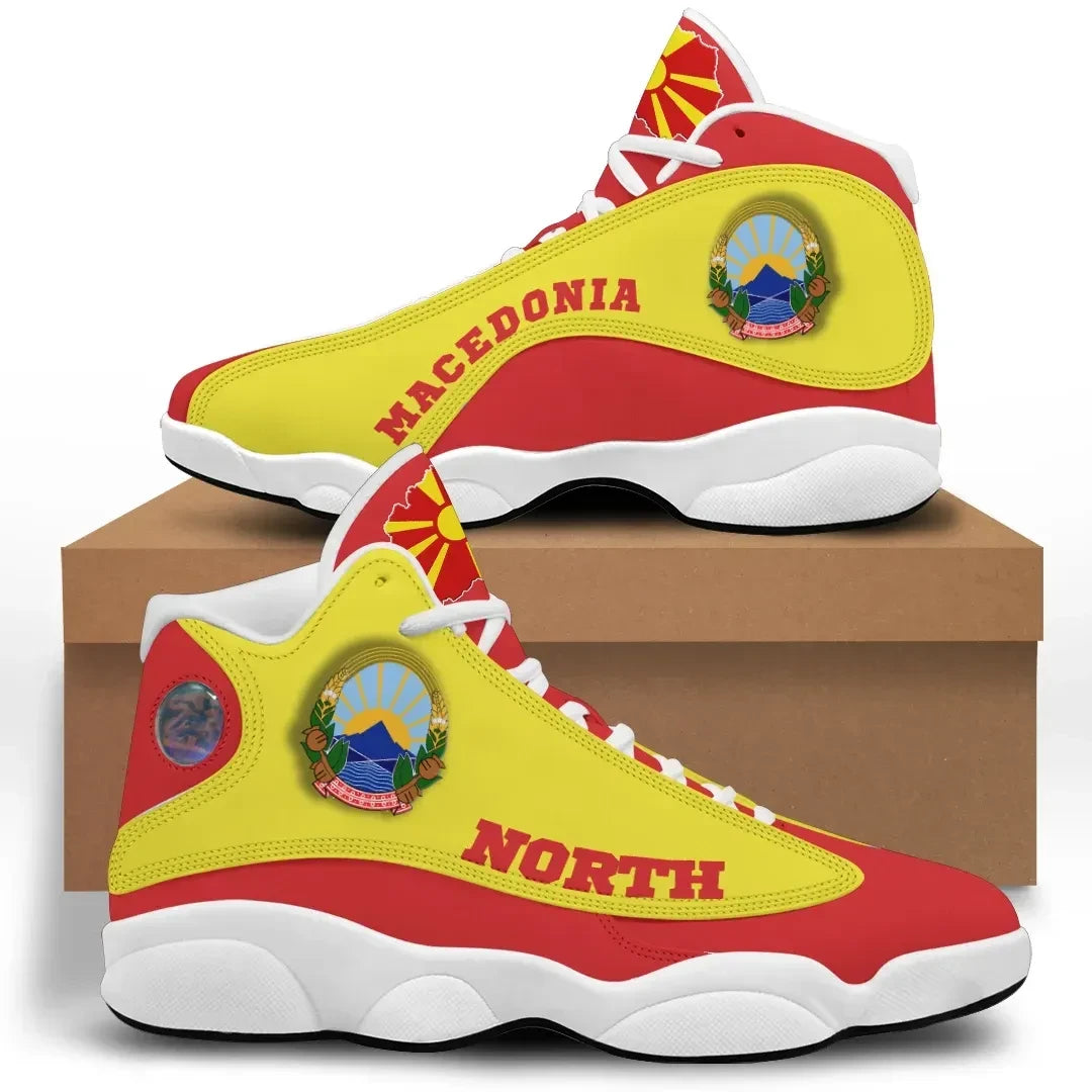 North Macedonia High Top Sneakers Shoes RLT7