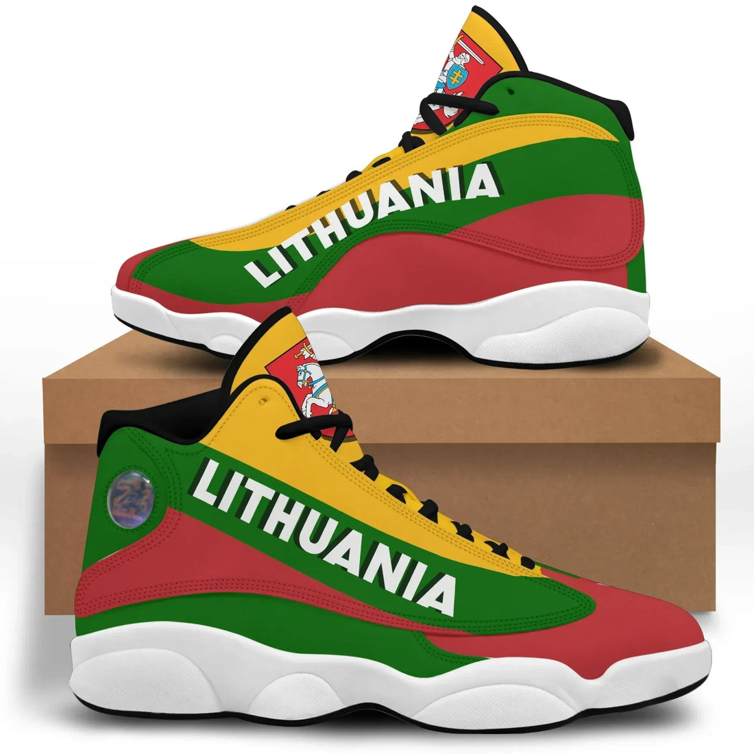 Lithuania High Top Sneakers Shoes Women's/Men's - Special Flag RLT6