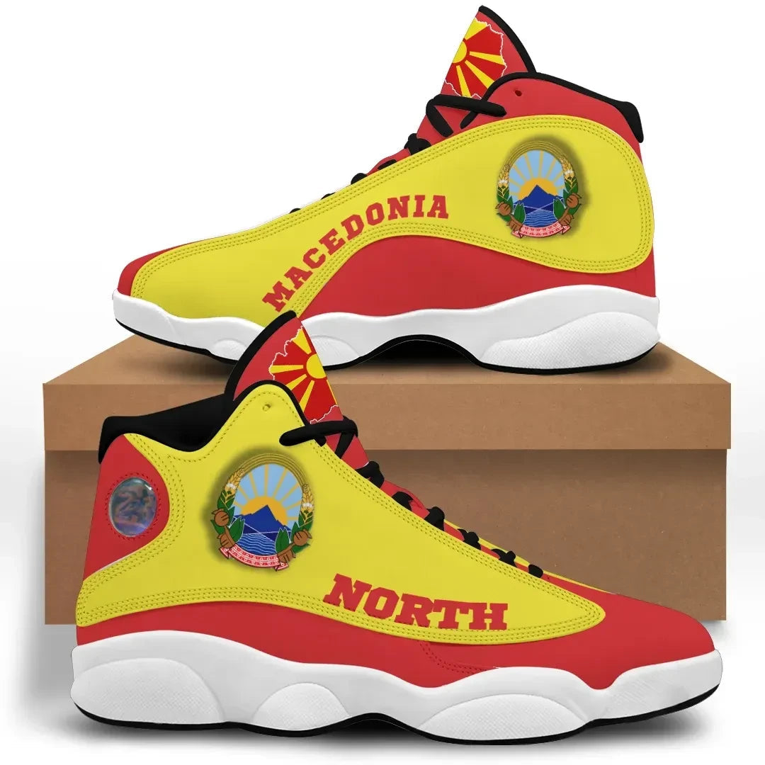North Macedonia High Top Sneakers Shoes RLT7