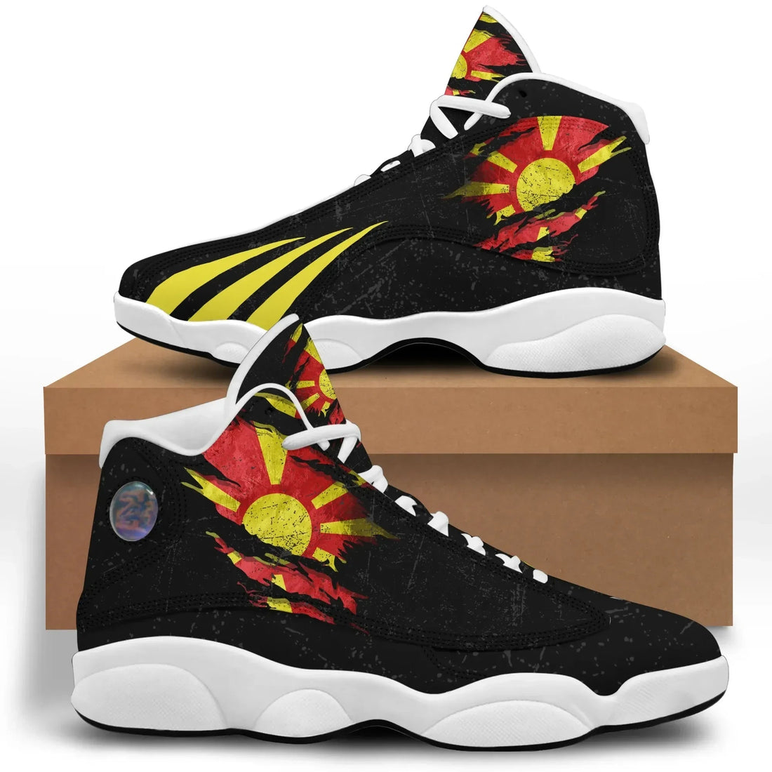 North Macedonia In Me High Top Sneakers Shoes Special Grunge Style RLT7