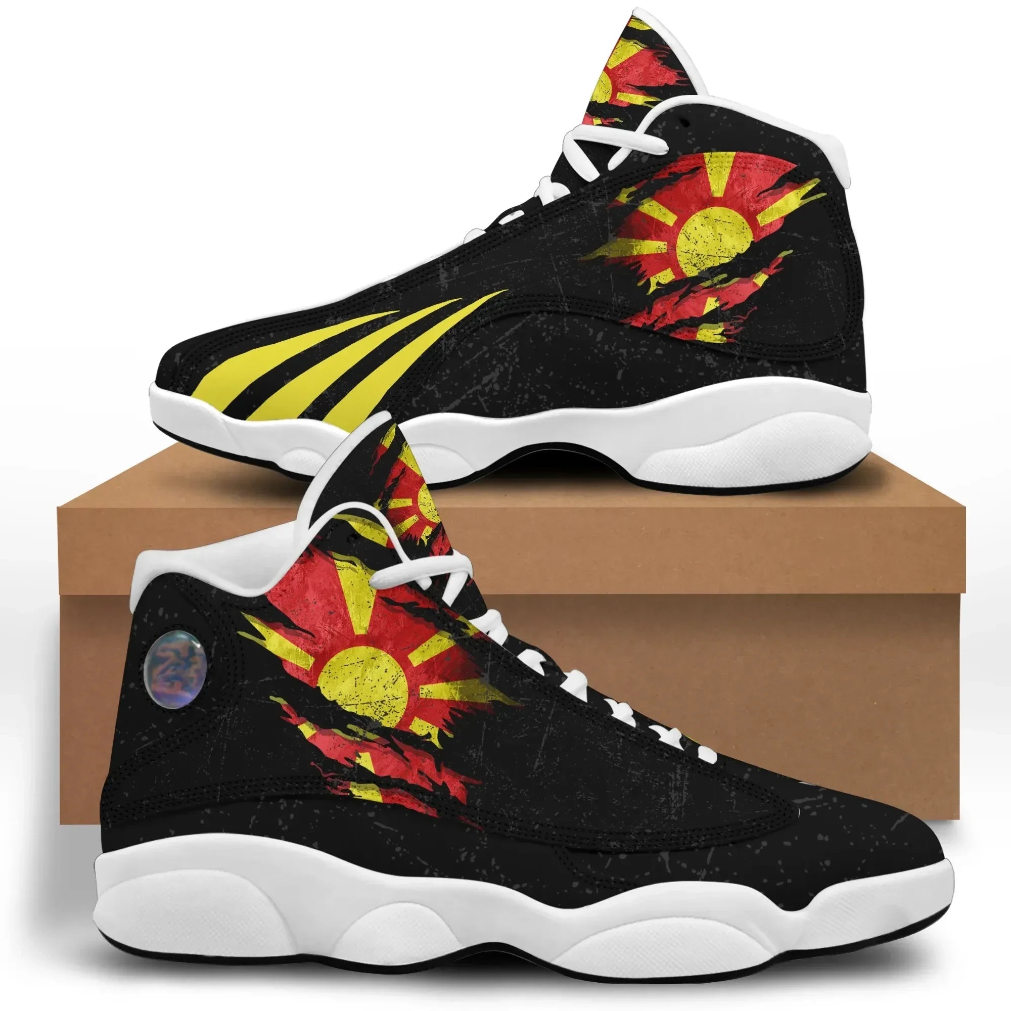 North Macedonia In Me High Top Sneakers Shoes Special Grunge Style RLT7